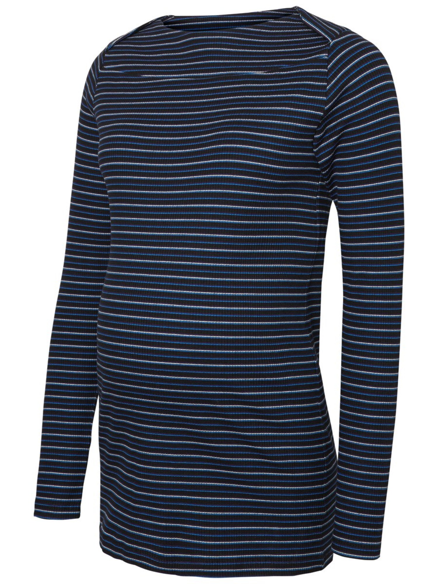Mamalicious Dames Shirt Blauw Zwart Wit mamalicious kopen in de aanbieding