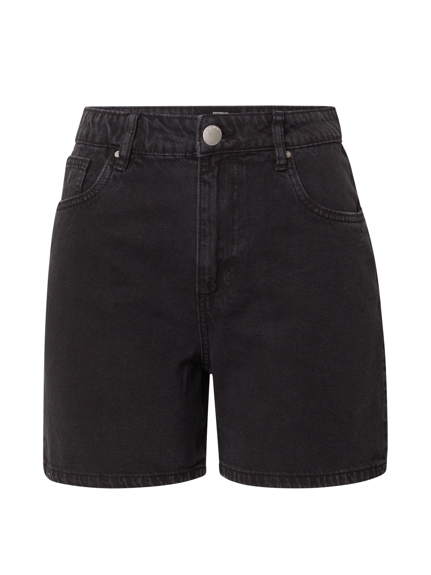 Cotton On Džinsai 'HIGH RISE MILEY DENIM SHORT'  juodo džinso spalva