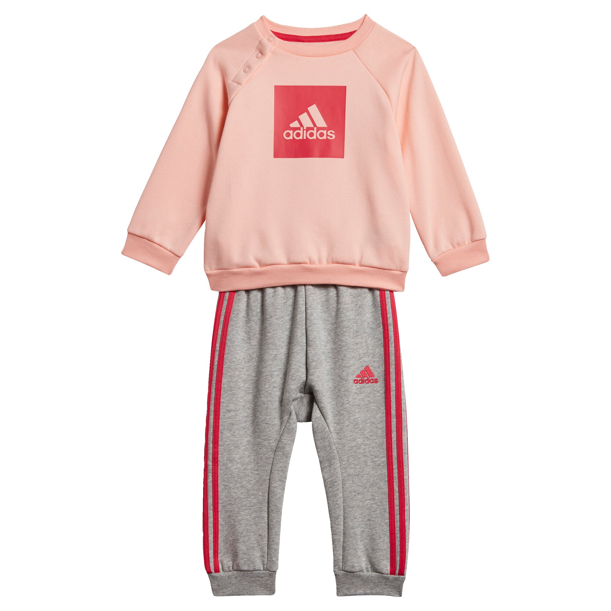 ADIDAS PERFORMANCE Sportinis kostiumas  pilka / rožių spalva / raudona
