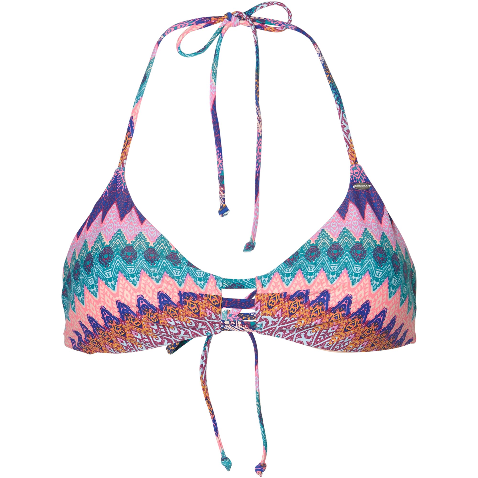 Oneill Dames Sportbikinitop Pw Fancy Triangle Top Groen Pink oneill kopen in de aanbieding