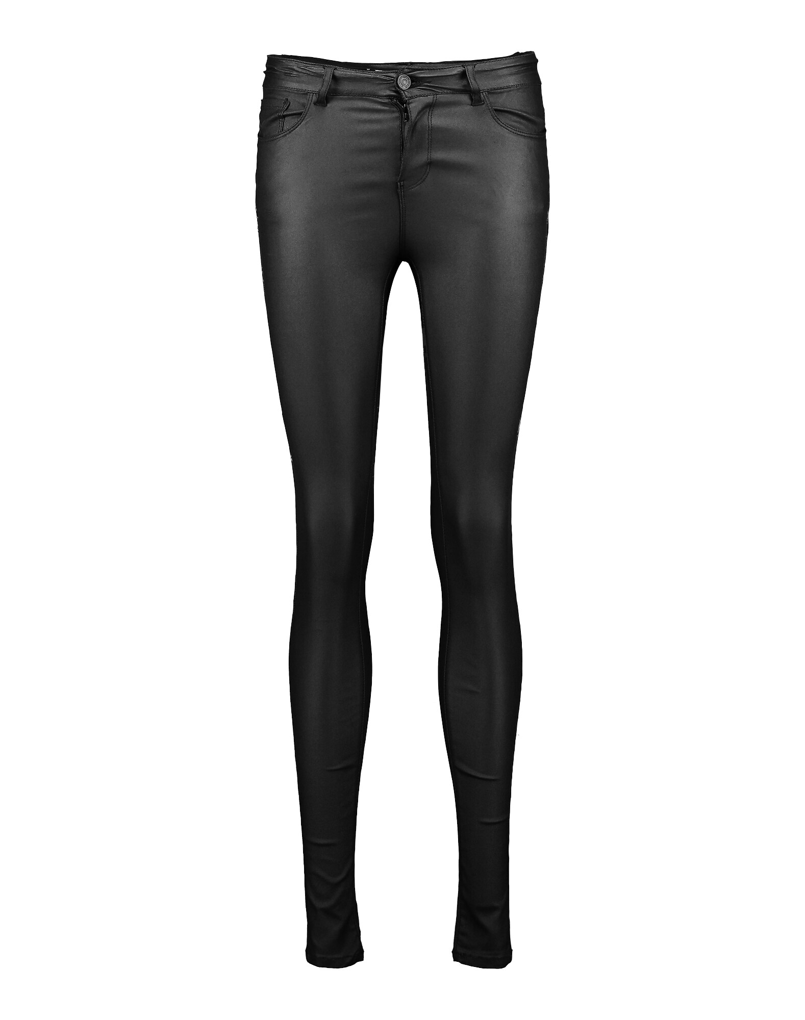 Vero Moda Dames Broek Vmseven Nw Sslim Smooth Zwart vero moda kopen in de aanbieding