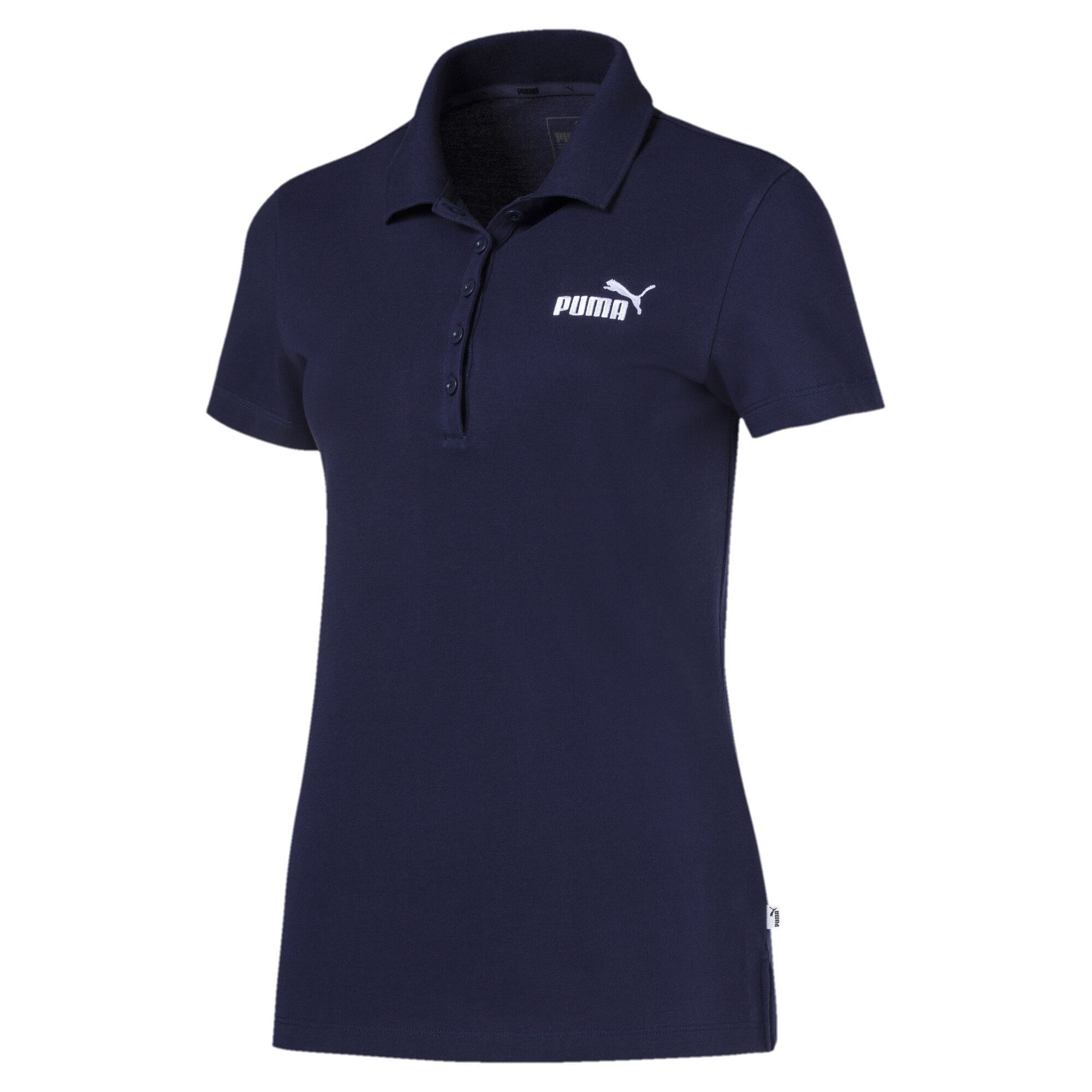Puma Dames Shirt Essentials Donkerblauw Wit puma kopen in de aanbieding