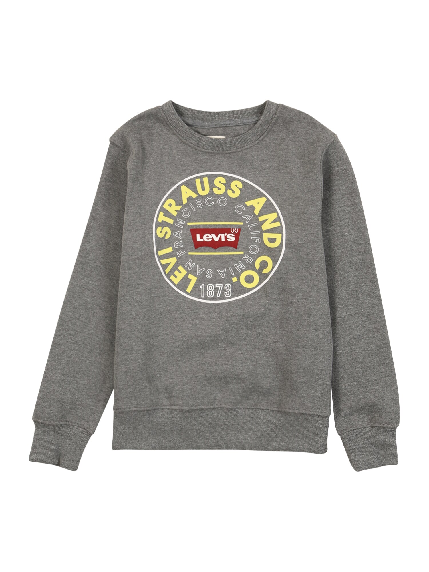 LEVI'S Megztinis be užsegimo  tamsiai pilka / geltona / raudona / balta