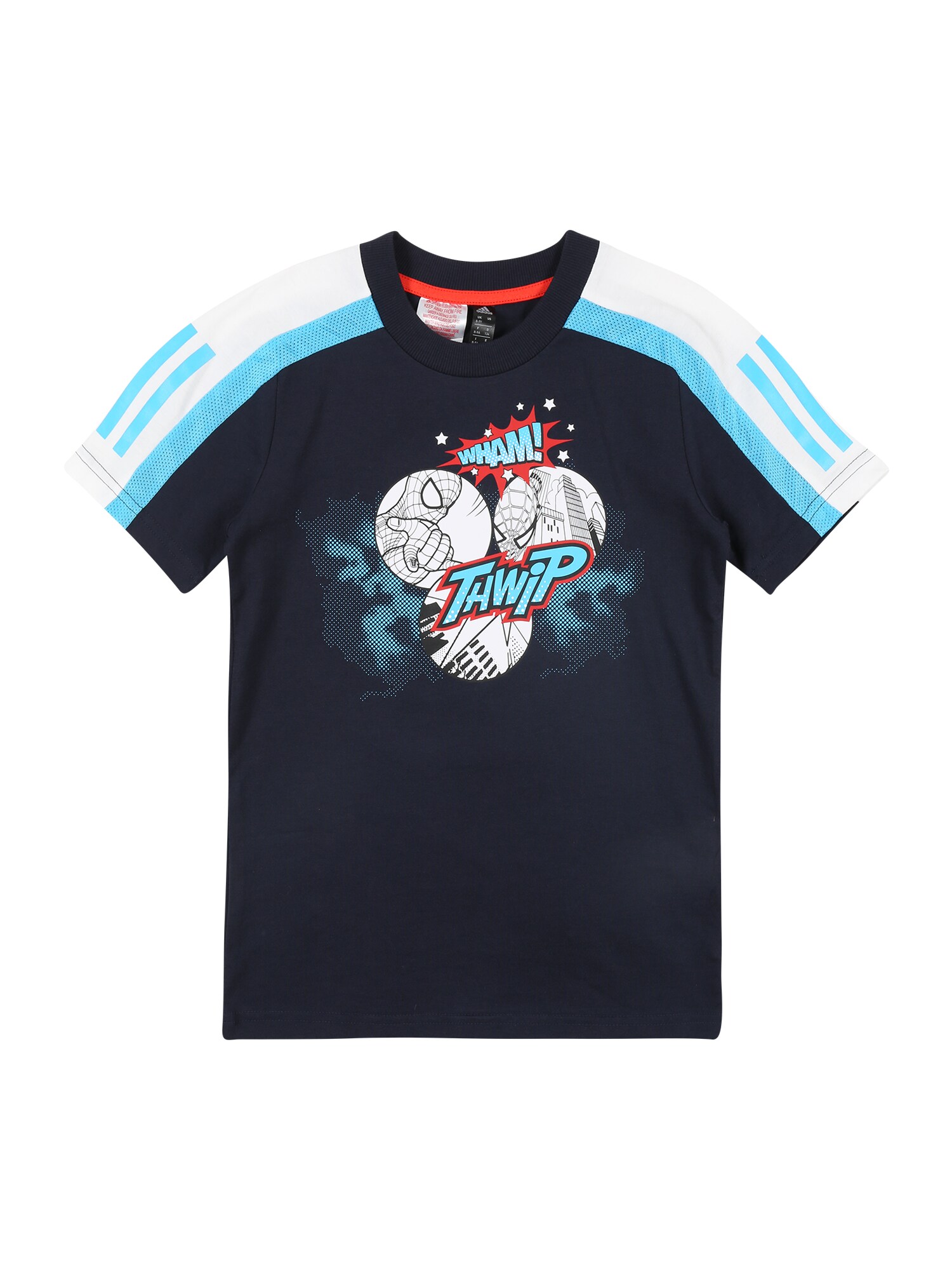 ADIDAS PERFORMANCE Sportiniai marškinėliai  mėlyna / turkio spalva / balta