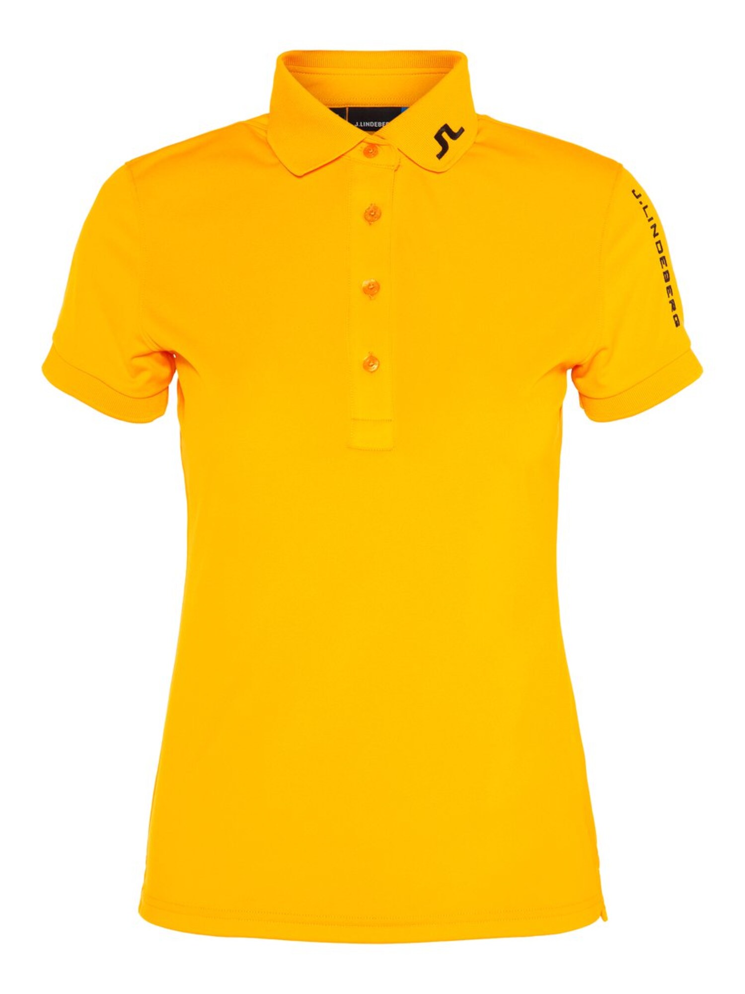 Jlindeberg Dames Functioneel Shirt Tour Tech Lichtoranje Zwart jlindeberg kopen in de aanbieding