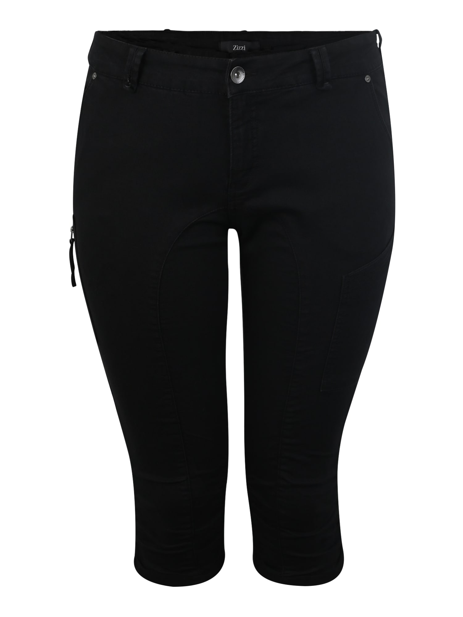 Zizzi Džínsy  čierny denim