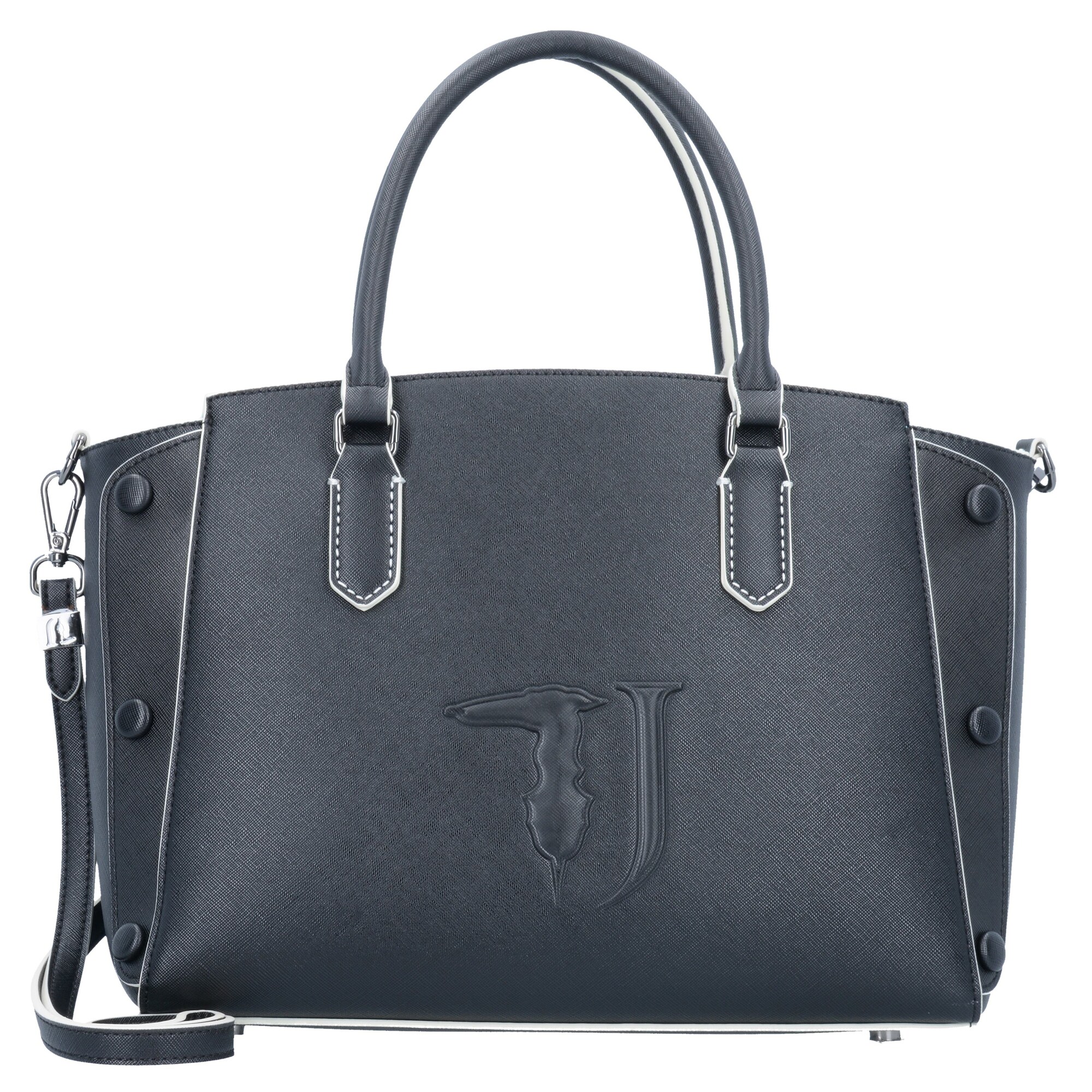 Trussardi Jeans Dames Handtas Melissa Zwart trussardi jeans kopen in de aanbieding