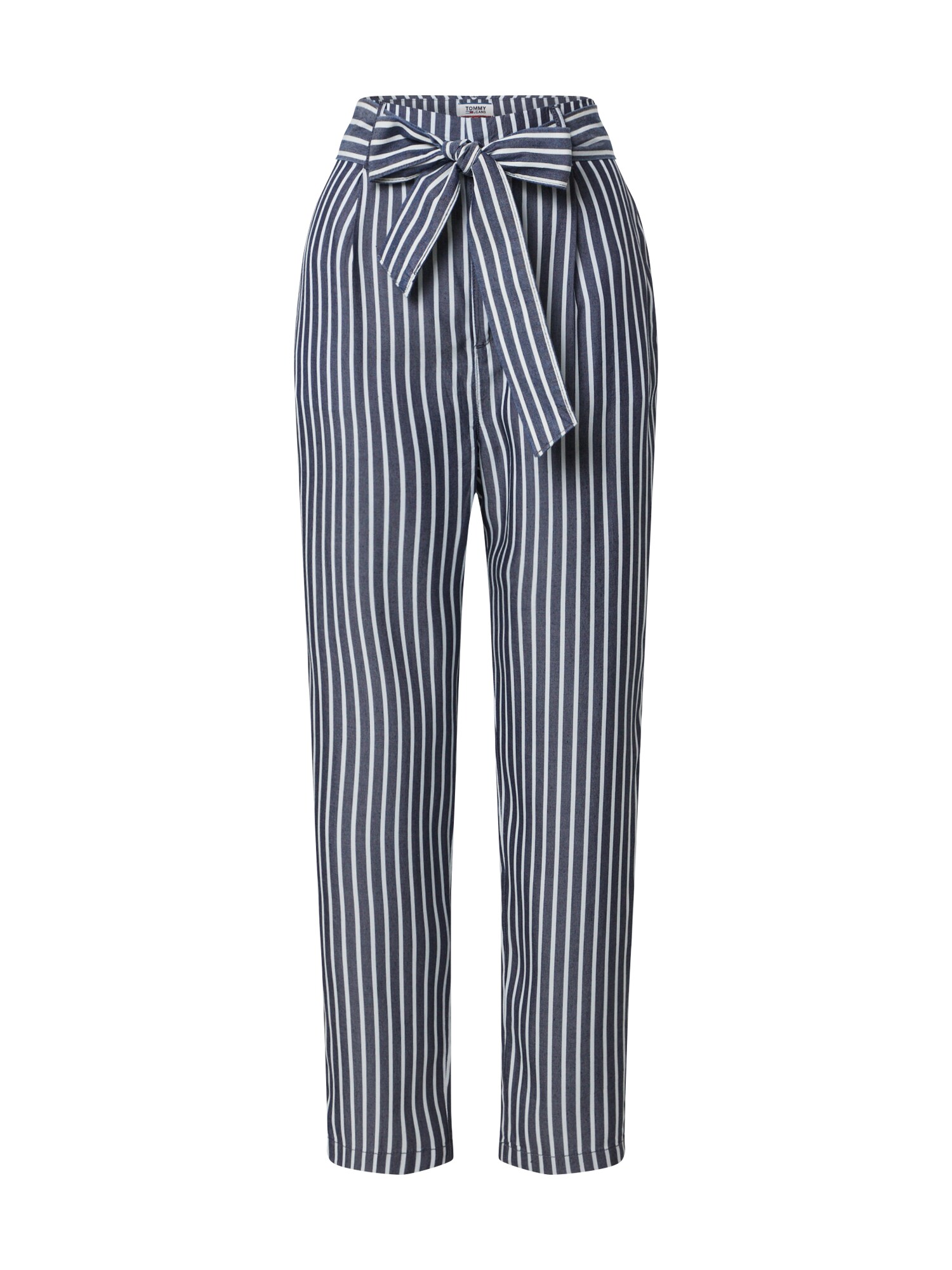 Tommy Jeans Kelnės 'TJW FLUID BOW DETAIL PANT'  balta / tamsiai mėlyna