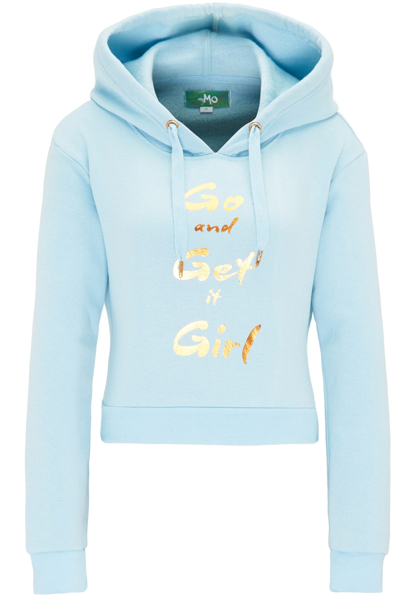 Mymo Dames Trui Lichtblauw Goud mymo kopen in de aanbieding