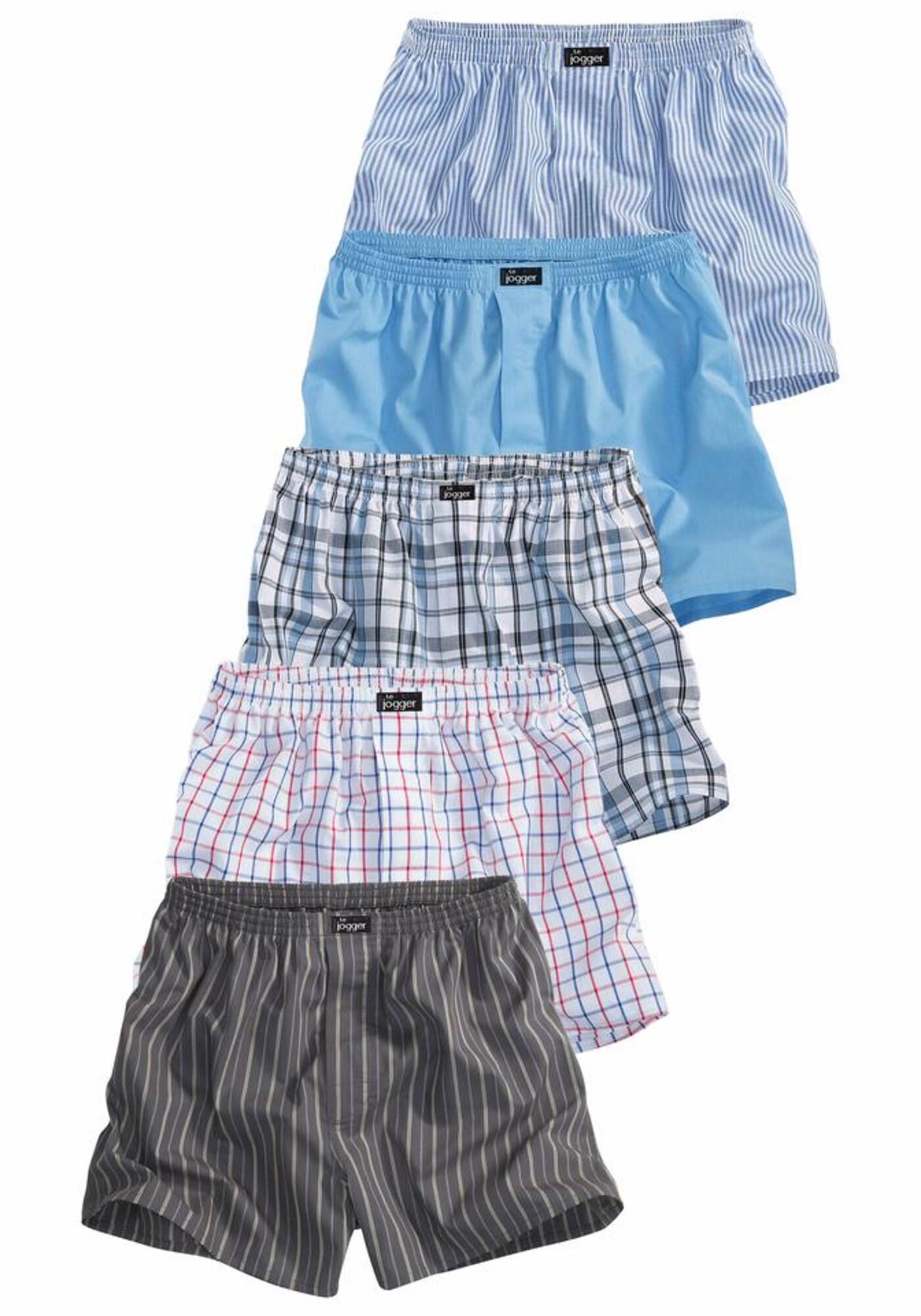 LE JOGGER Nohavičky  modrá / červená / čierna / biela