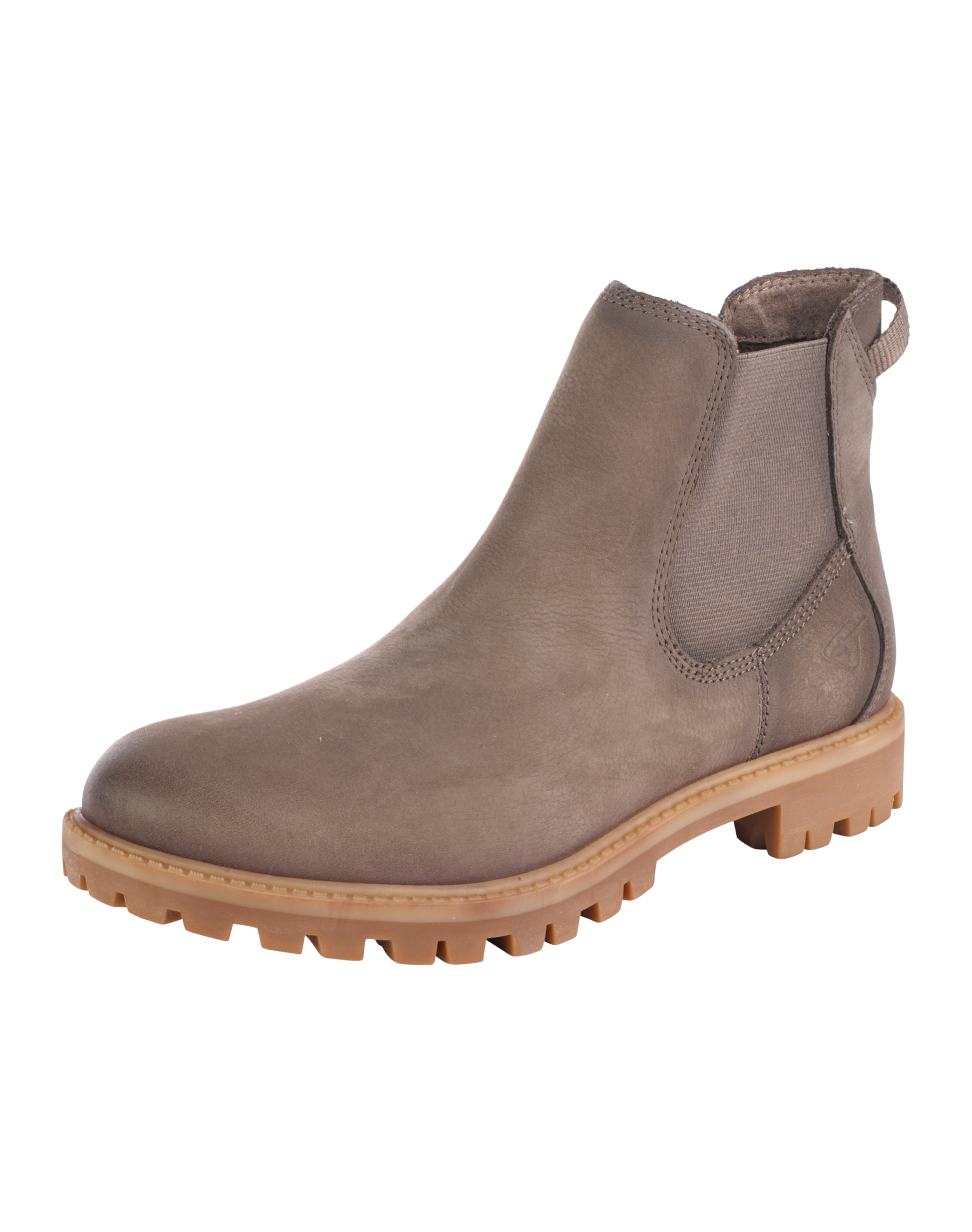 TAMARIS Chelsea Boots mit Zugschlaufe in beige ABOUT YOU