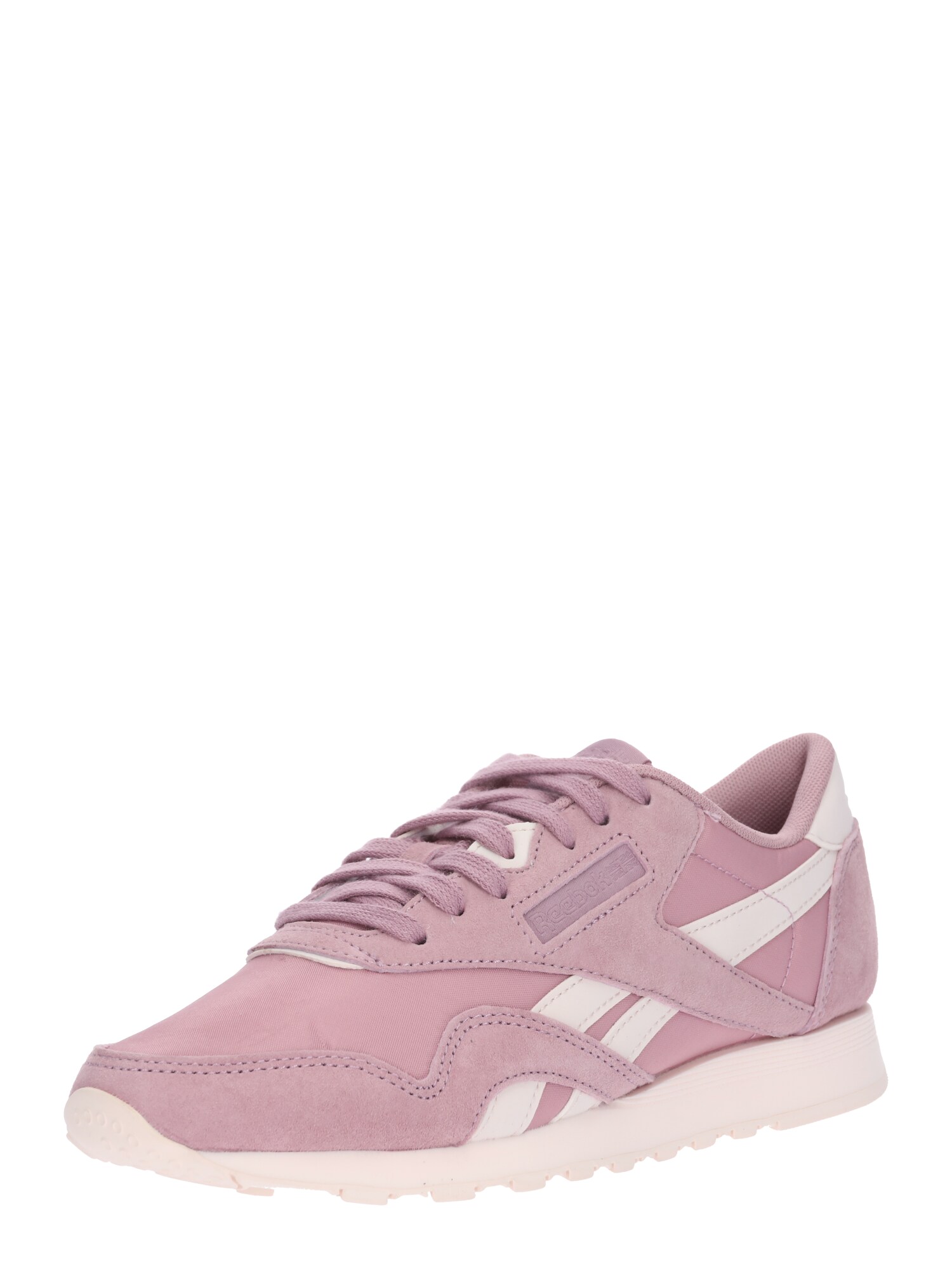 Reebok Classic Dames Sneakers Laag Cl Mauve Wit reebok classic kopen in de aanbieding