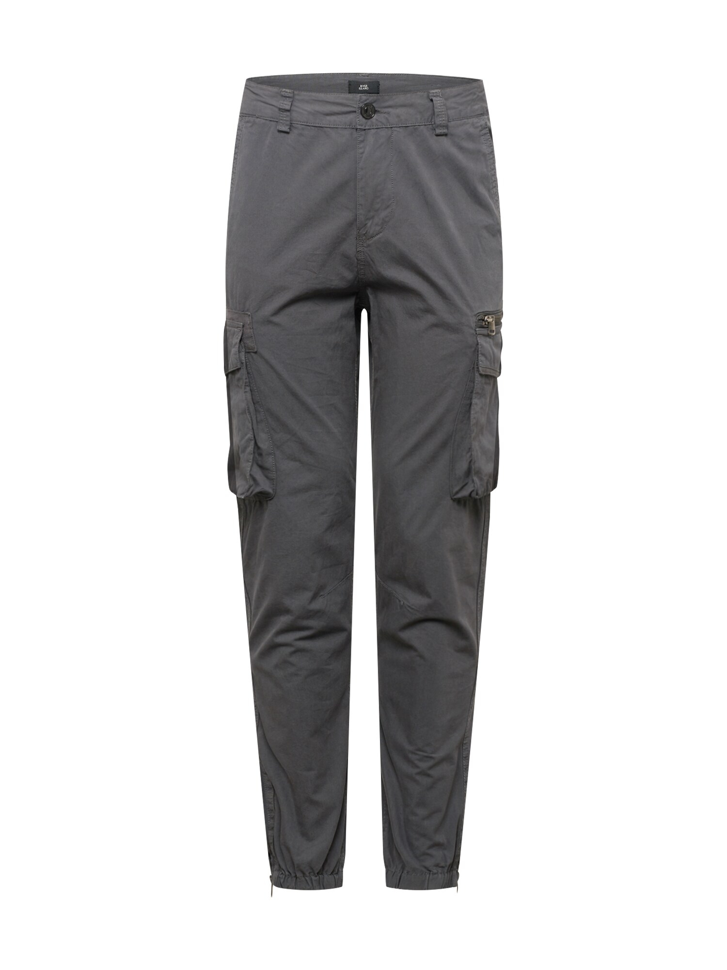River Island Laisvo stiliaus kelnės 'ZEUS'  pilka