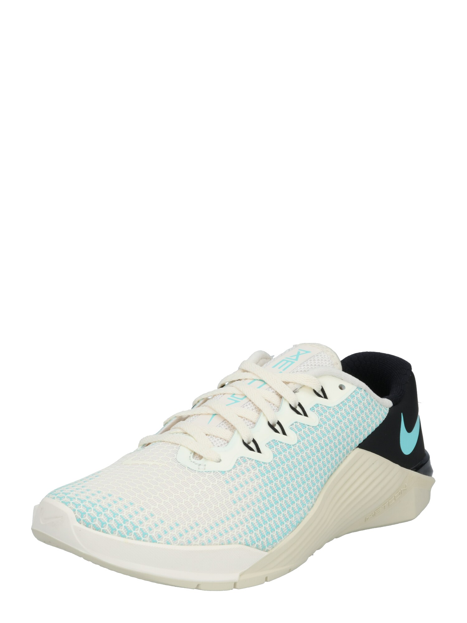 NIKE Sportiniai batai 'Metcon 5'  juoda / kiaušinio lukšto spalva / žalia