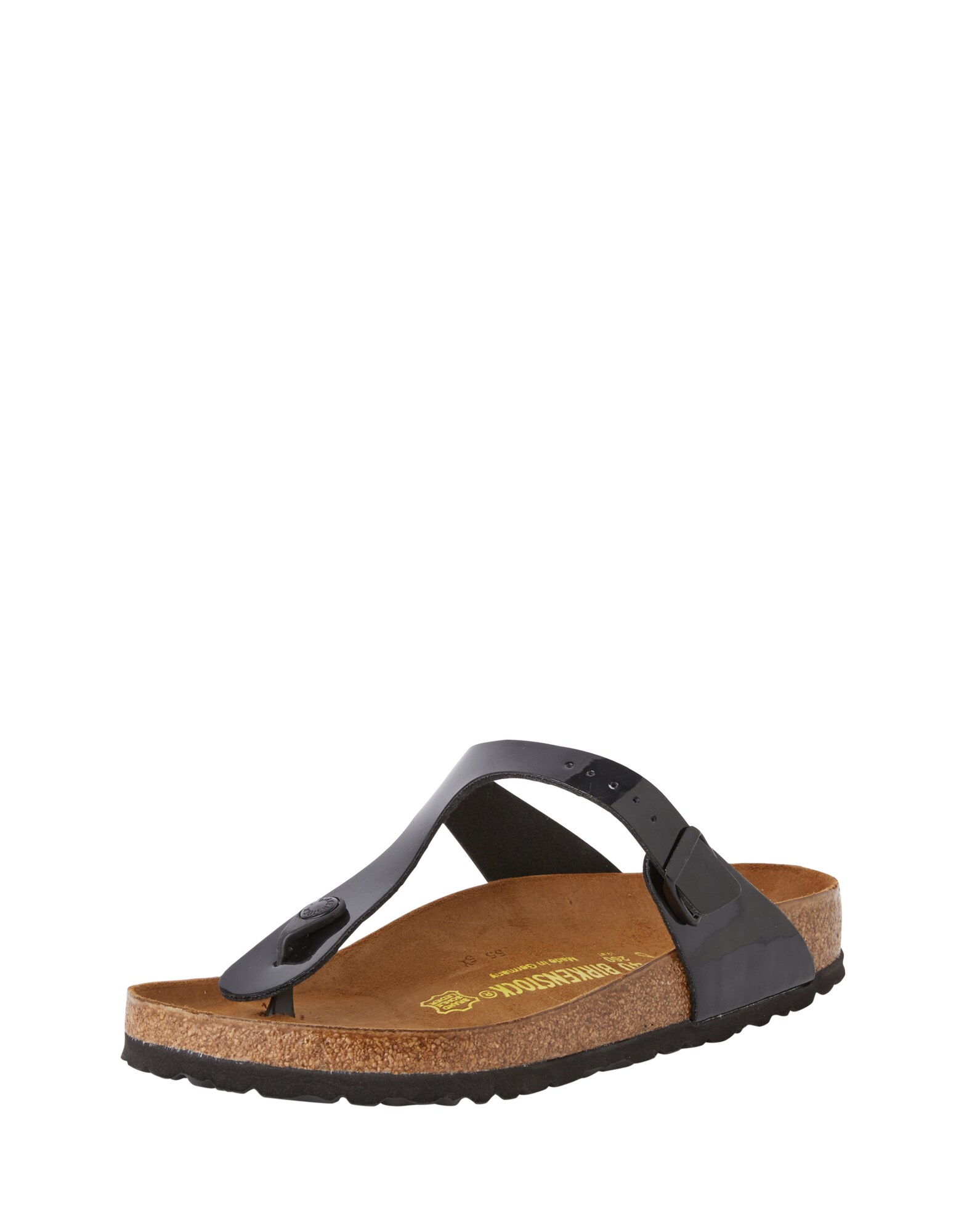 BIRKENSTOCK Šlepetės per pirštą 'GIZEH PATENT'  tamsiai ruda