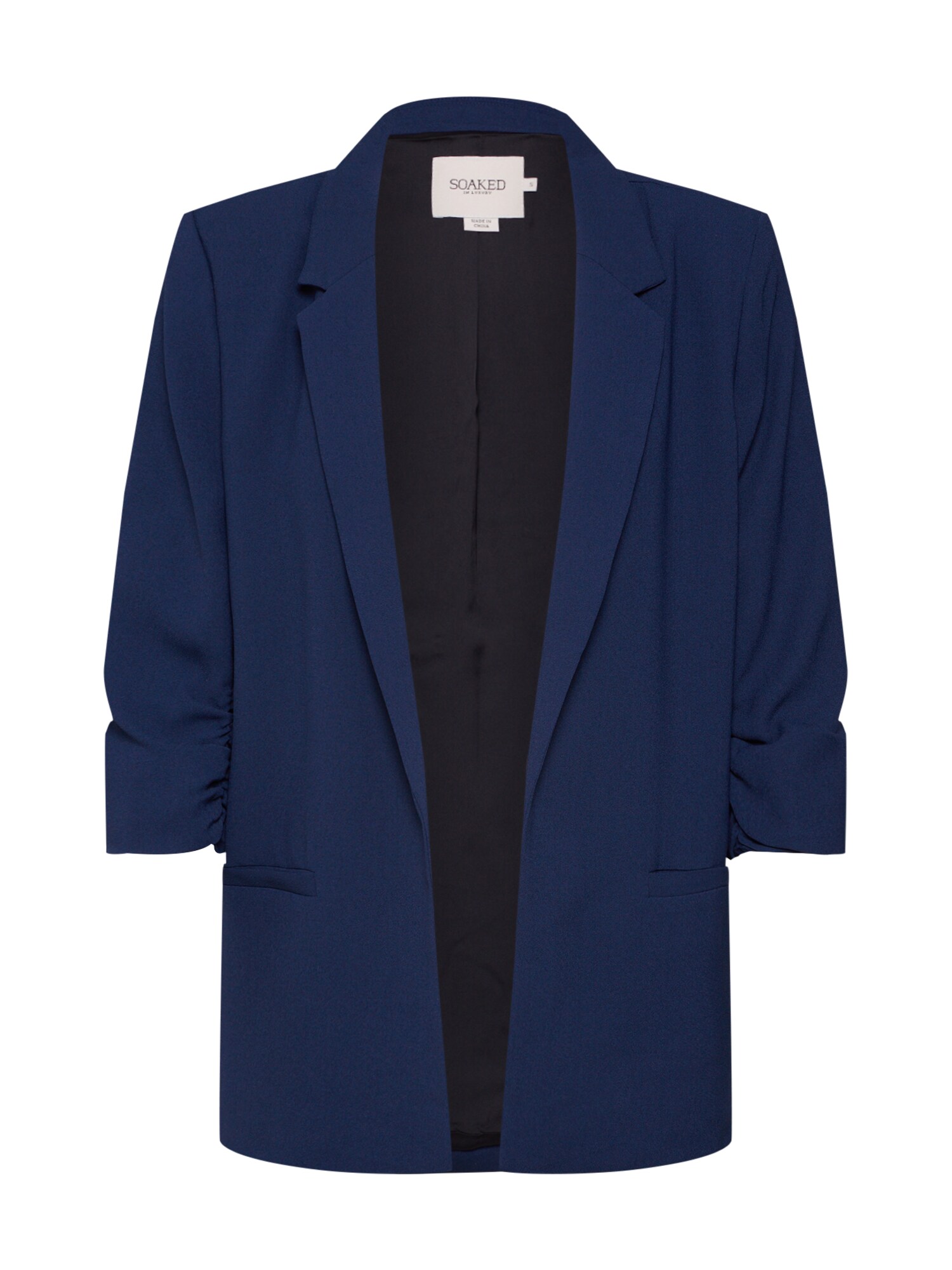 SOAKED IN LUXURY Blazer švarkas 'Shirley'  tamsiai mėlyna