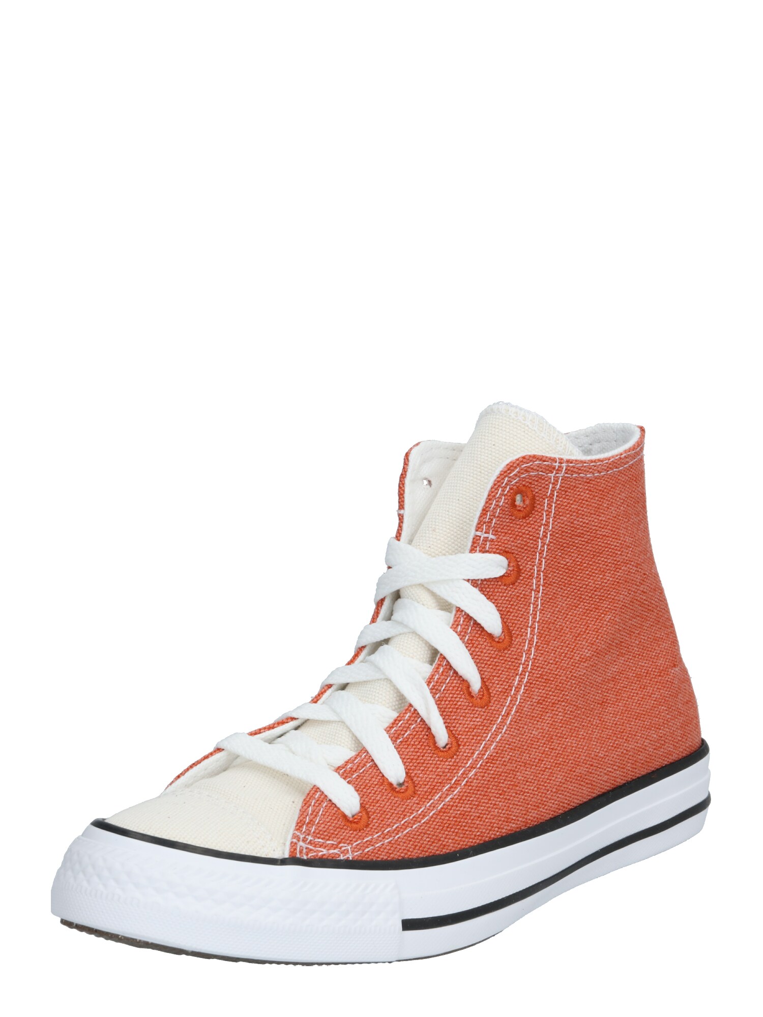 CONVERSE Sportbačiai su auliuku 'CHUCK TAYLOR ALL STAR - HI'  balta / oranžinė