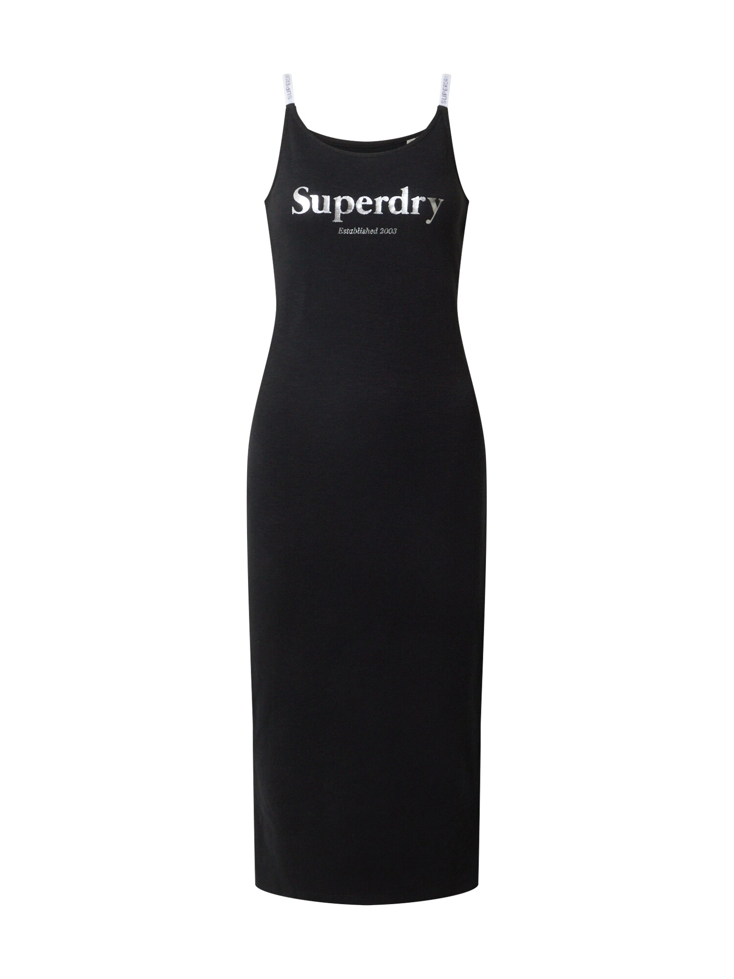 Superdry Suknelė  juoda / balta