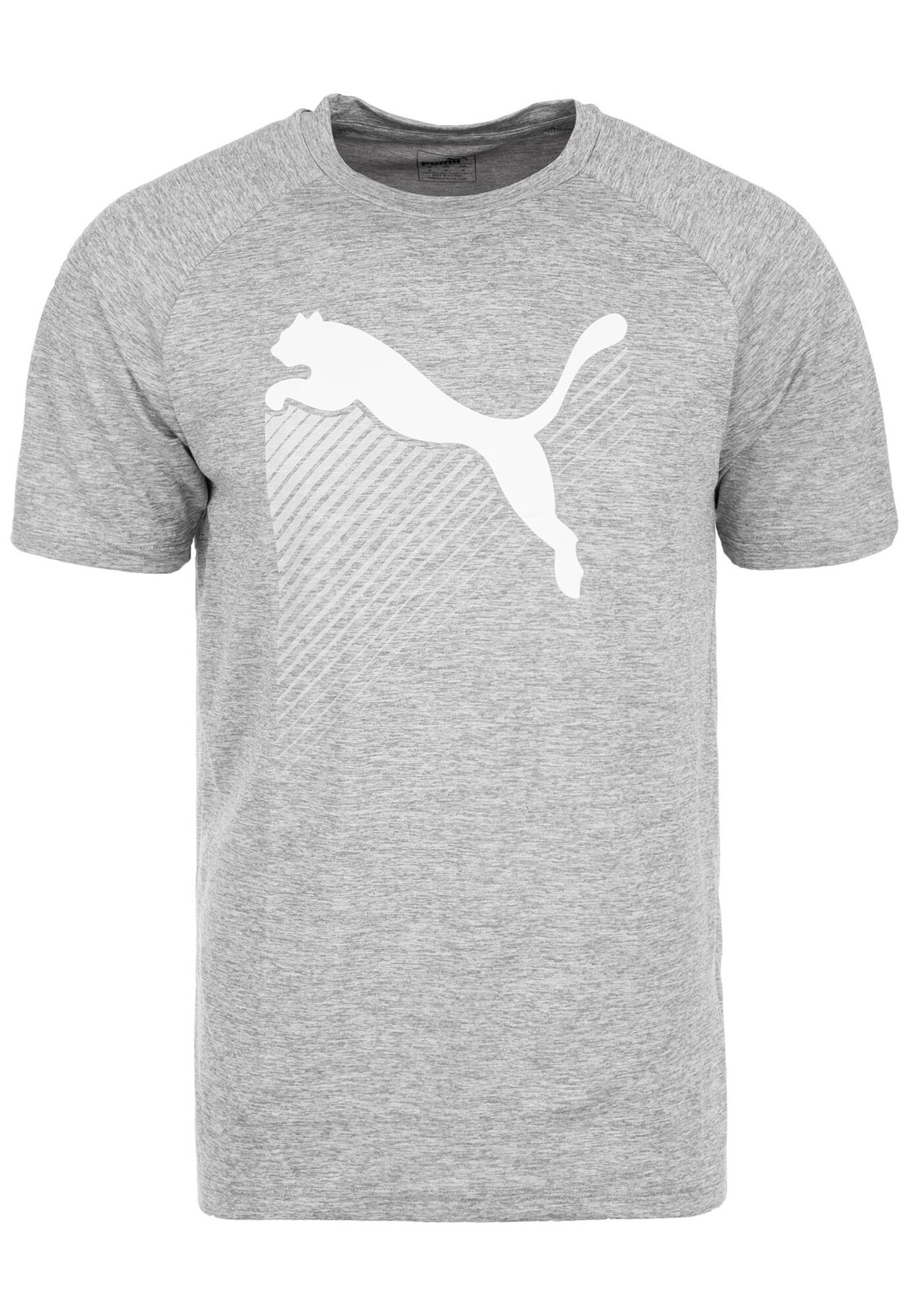Puma Heren Functioneel Shirt Grijs Wit puma kopen in de aanbieding