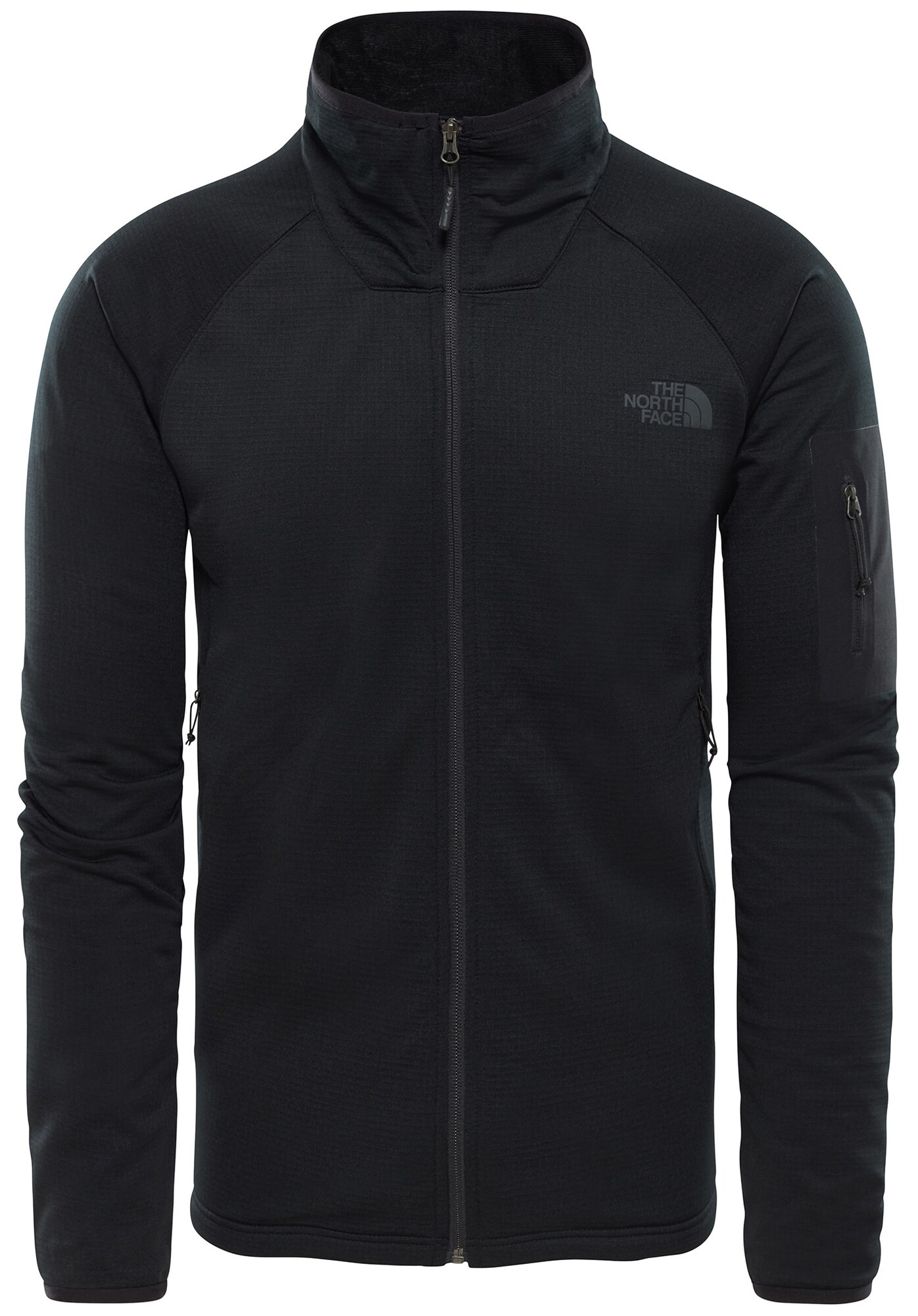The North Face Heren Funktionele Fleece Jas Borod Full Zip Zwart the north face kopen in de aanbieding