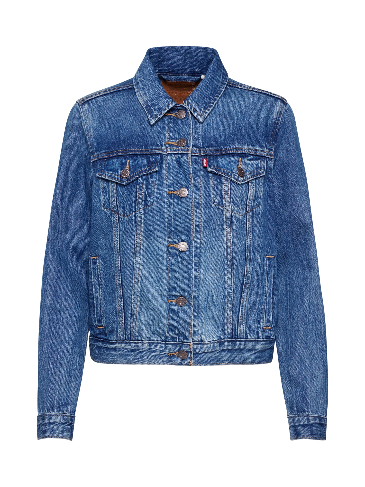 LEVI'S Demisezoninė striukė 'Origianal Trucker'  tamsiai (džinso) mėlyna