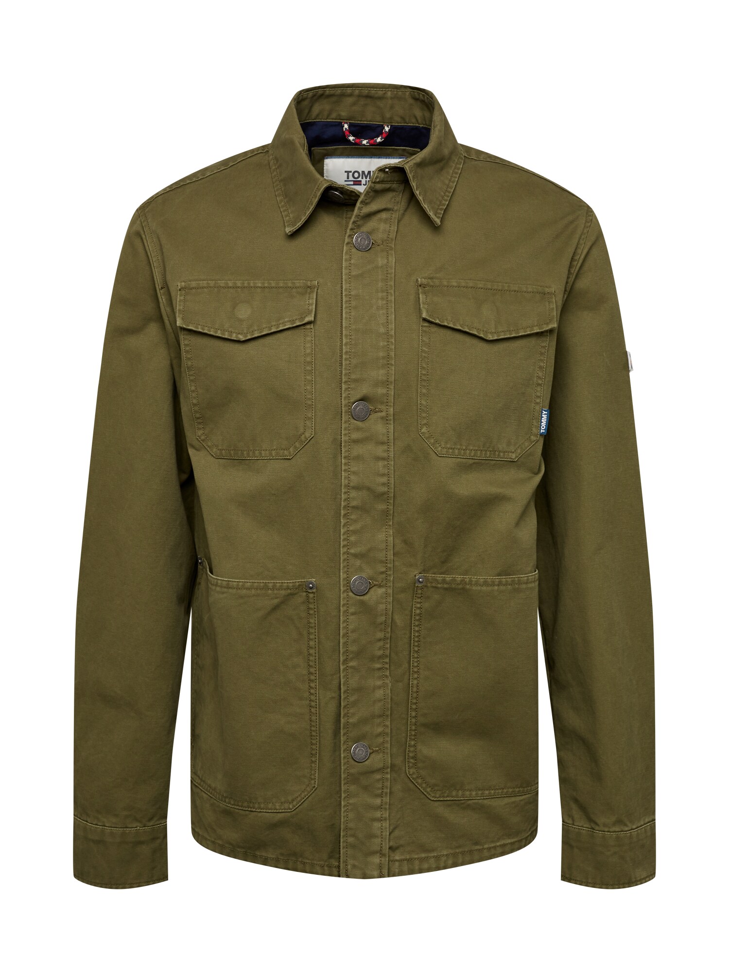 Tommy Jeans Heren Tussenjas Cargo Olijfgroen tommy jeans kopen in de aanbieding