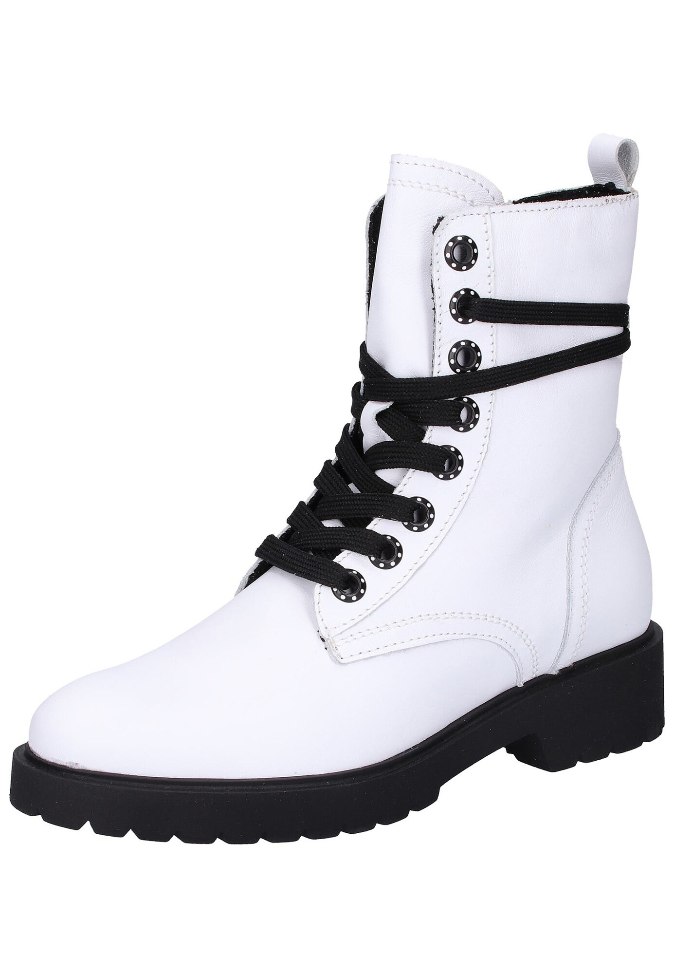 Tamaris Dames Veterlaarsjes Zwart Wit tamaris kopen in de aanbieding