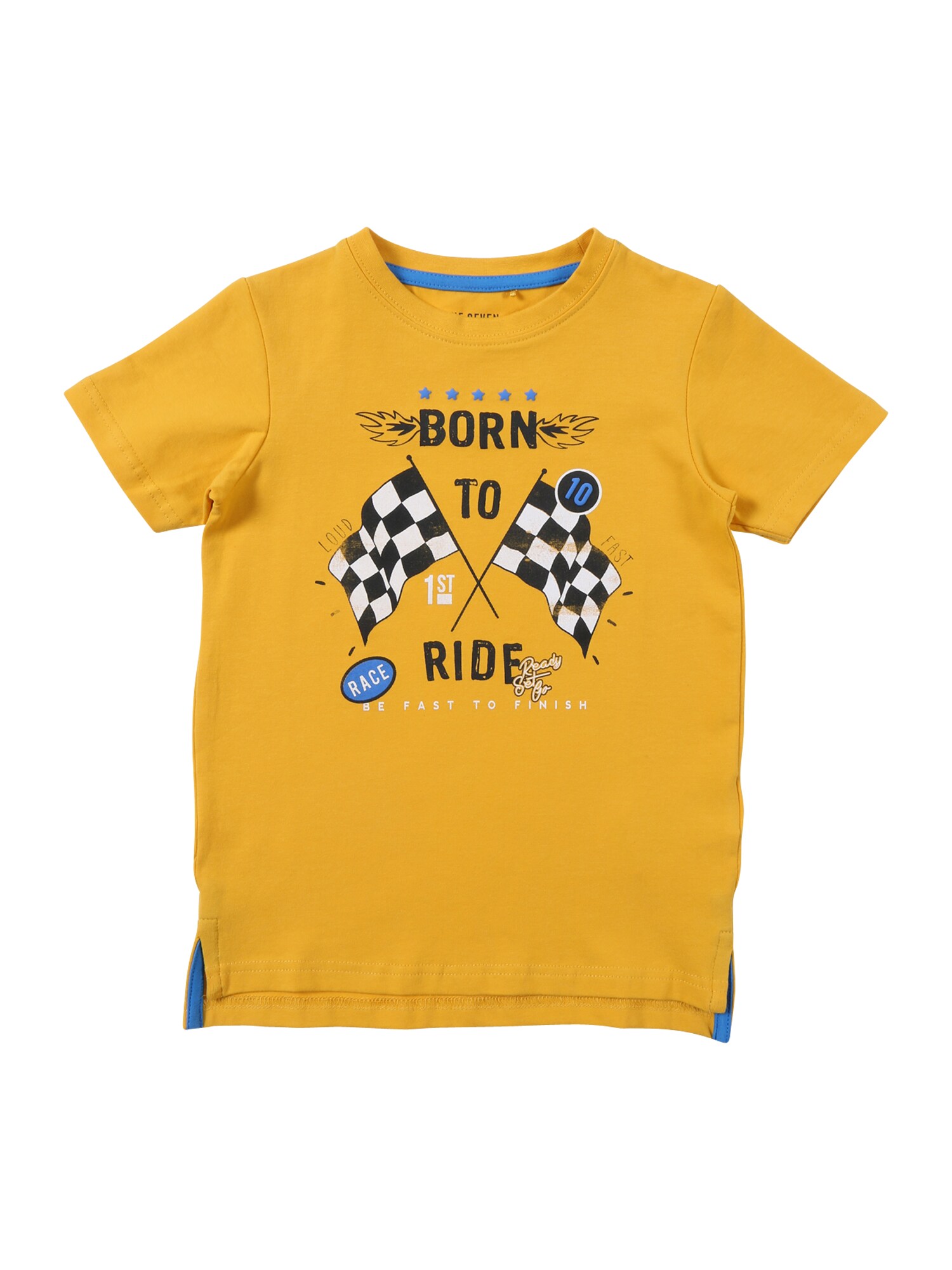 Blue Seven Jongens Shirt Geel Gemengde Kleuren blue seven kopen in de aanbieding