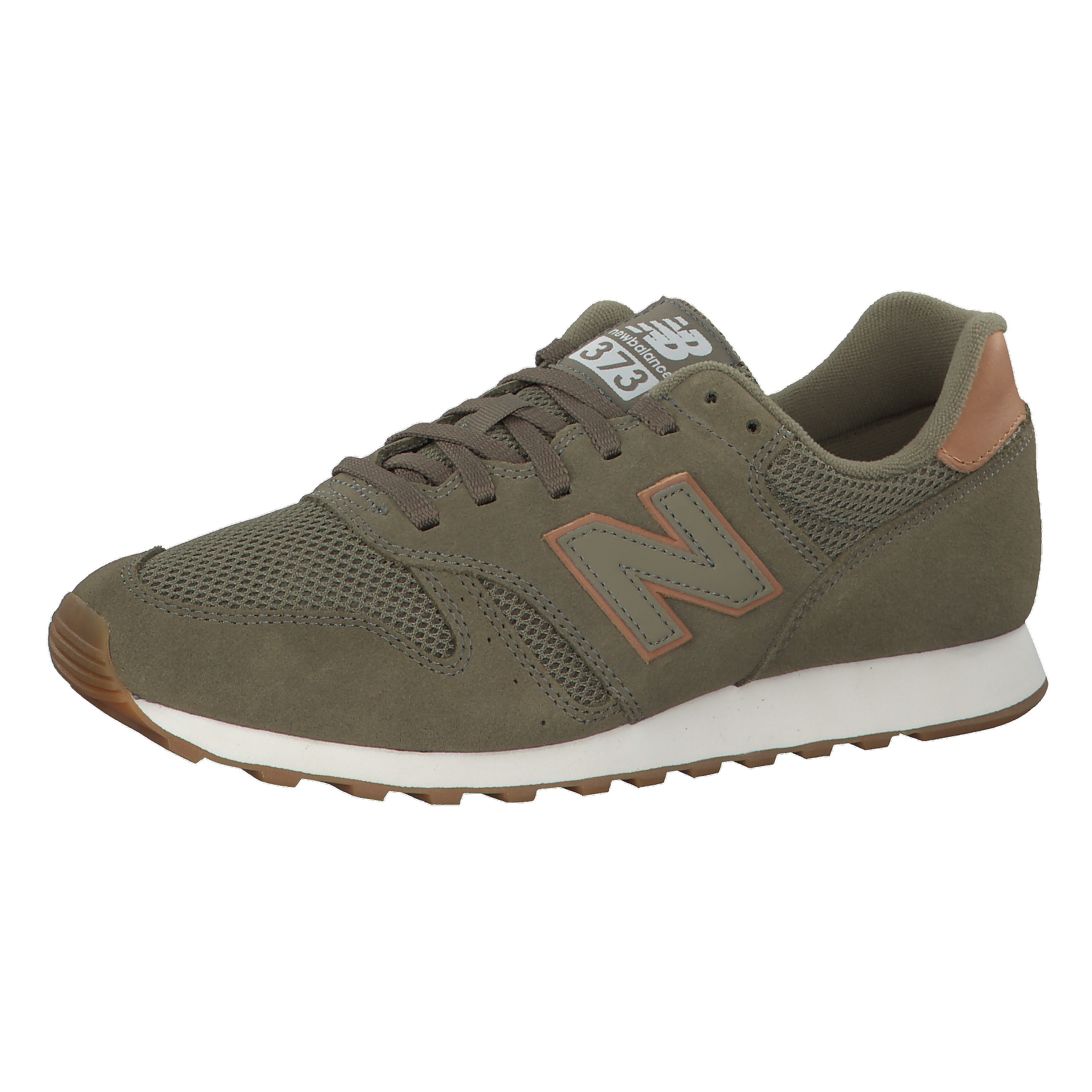 New Balance Heren Sneakers Laag Bruin Kaki Wit new balance kopen in de aanbieding