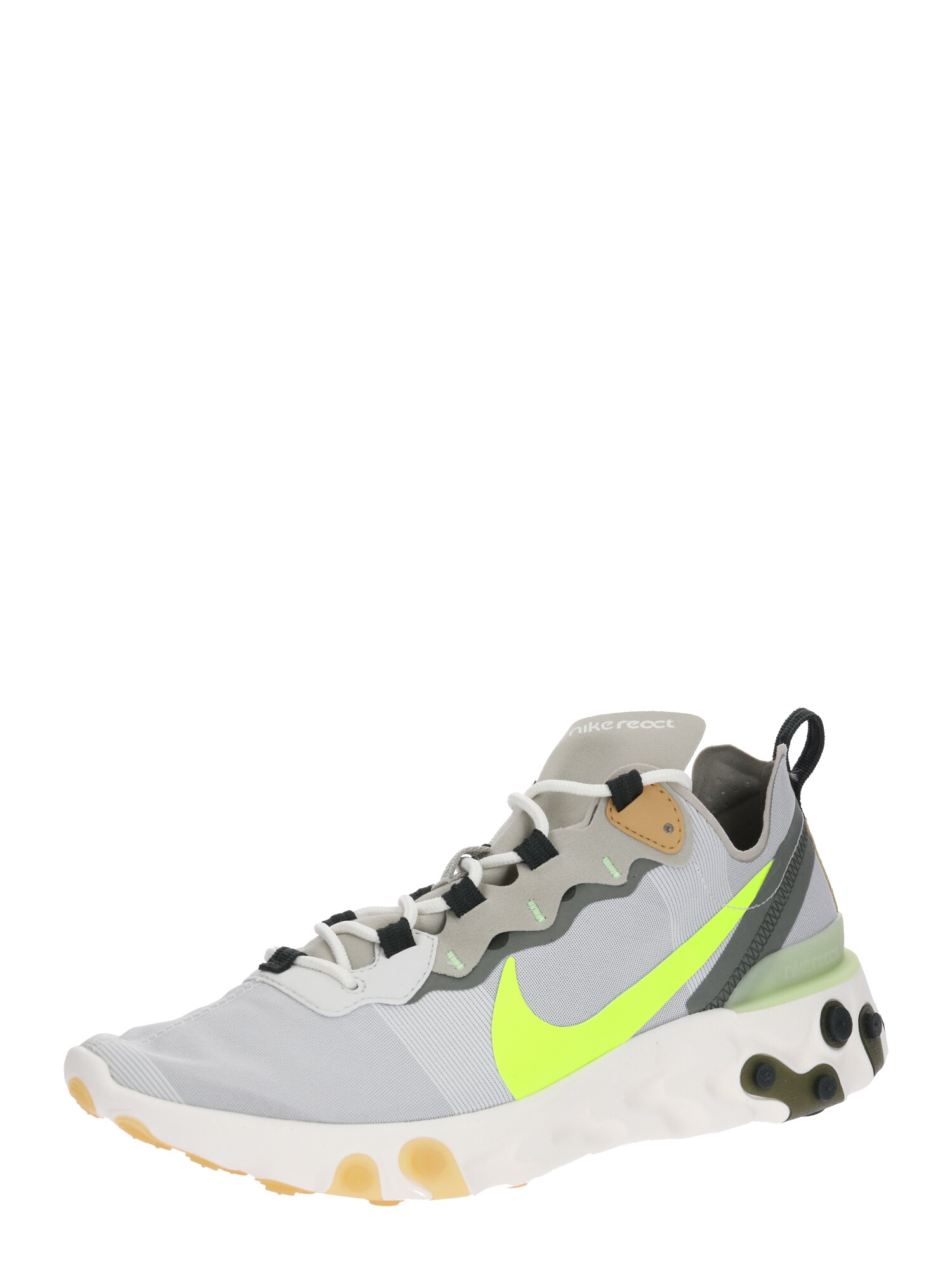 Nike Sportswear Heren Sneakers Laag React 55 Lichtgrijs nike kopen in de aanbieding