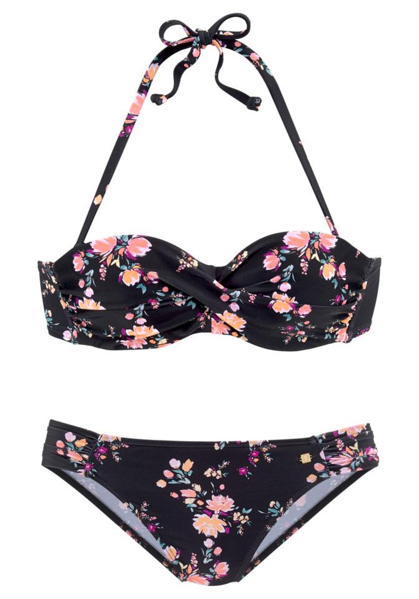 JETTE Bikiny  ružová / čierna
