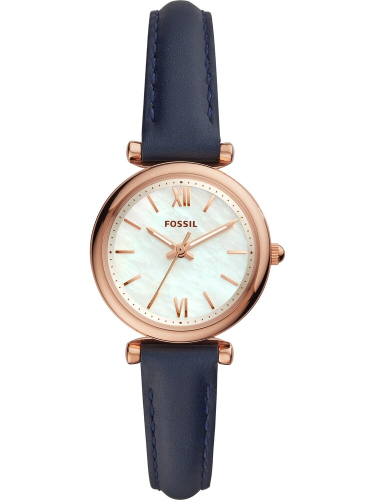 FOSSIL Uhr Damen Größe One Size kobaltblau / rosegold / weiß