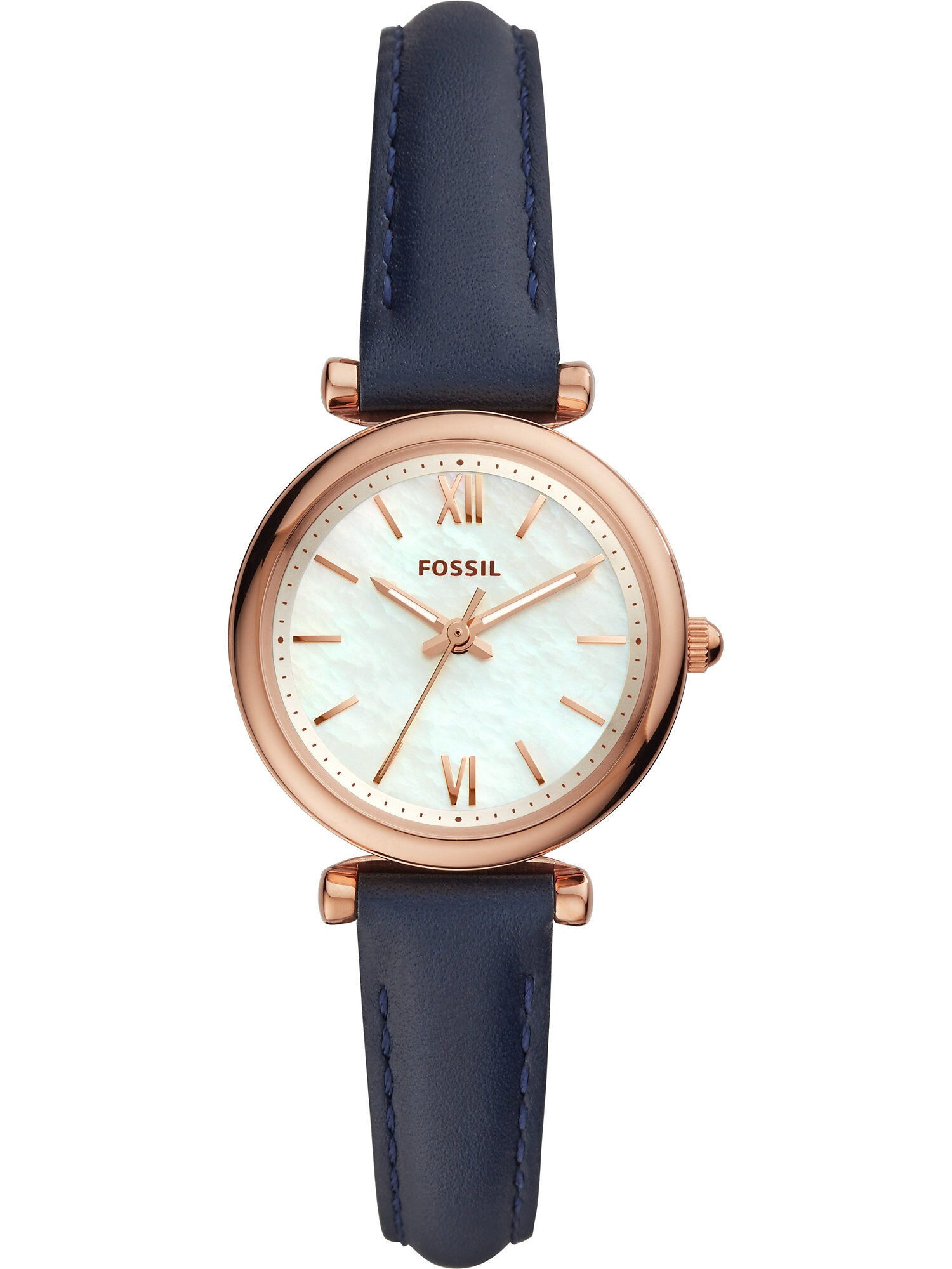 FOSSIL Ceas analogic  albastru cobalt / auriu - roz / alb