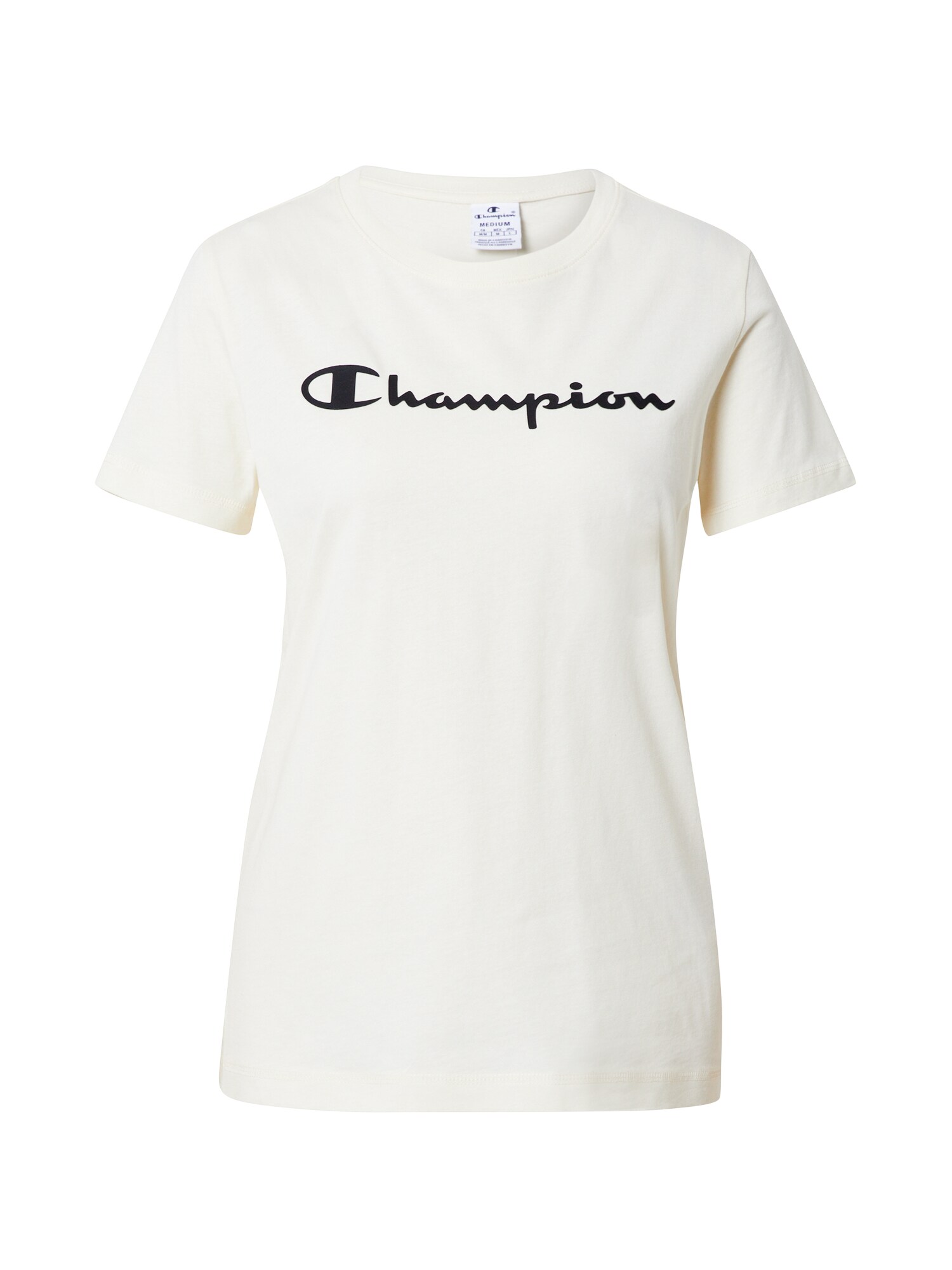 Champion Authentic Athletic Apparel Marškinėliai  kremo / juoda
