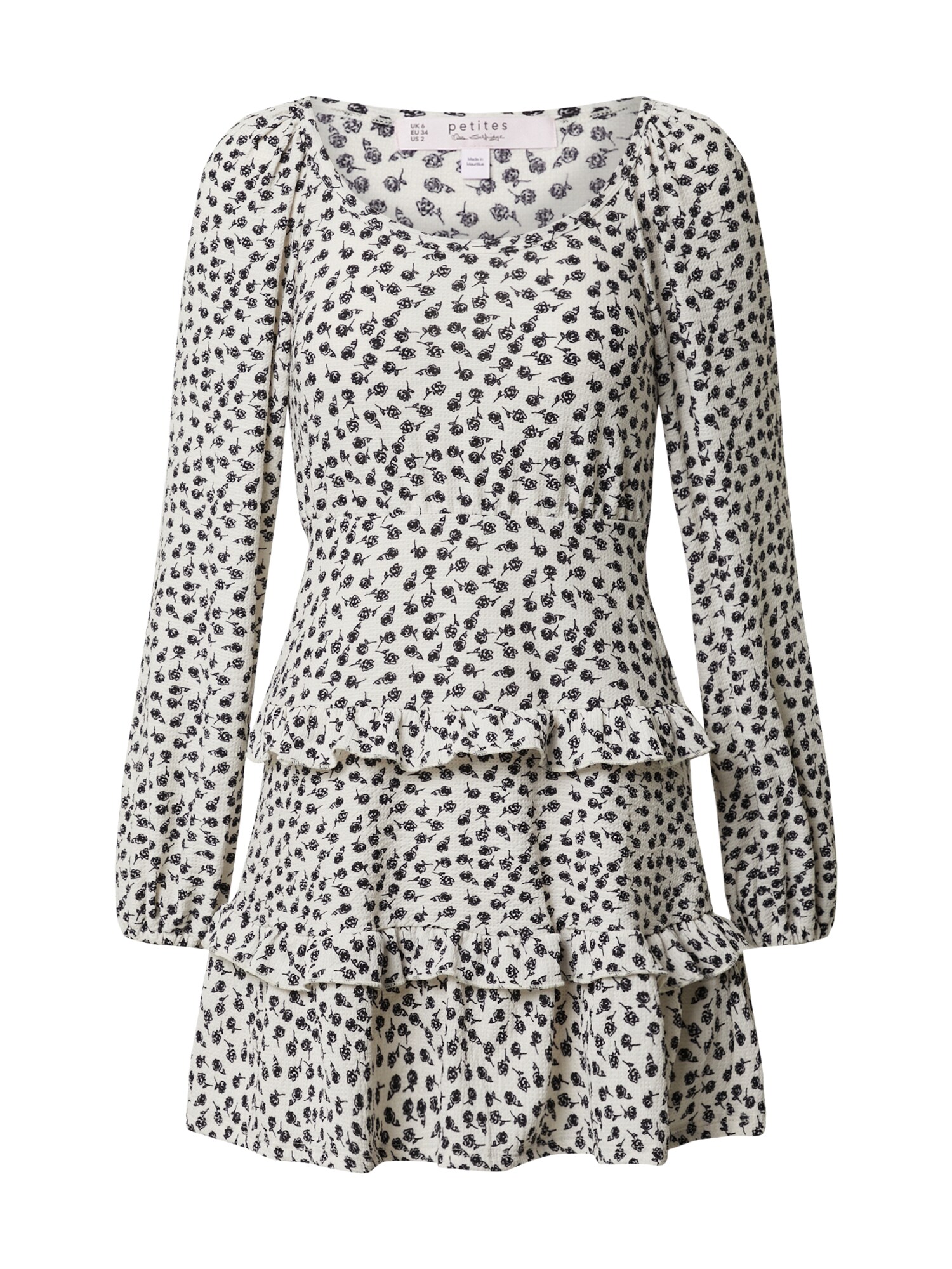 Miss Selfridge (Petite) Suknelė 'FOCHETTE'  balta / juoda