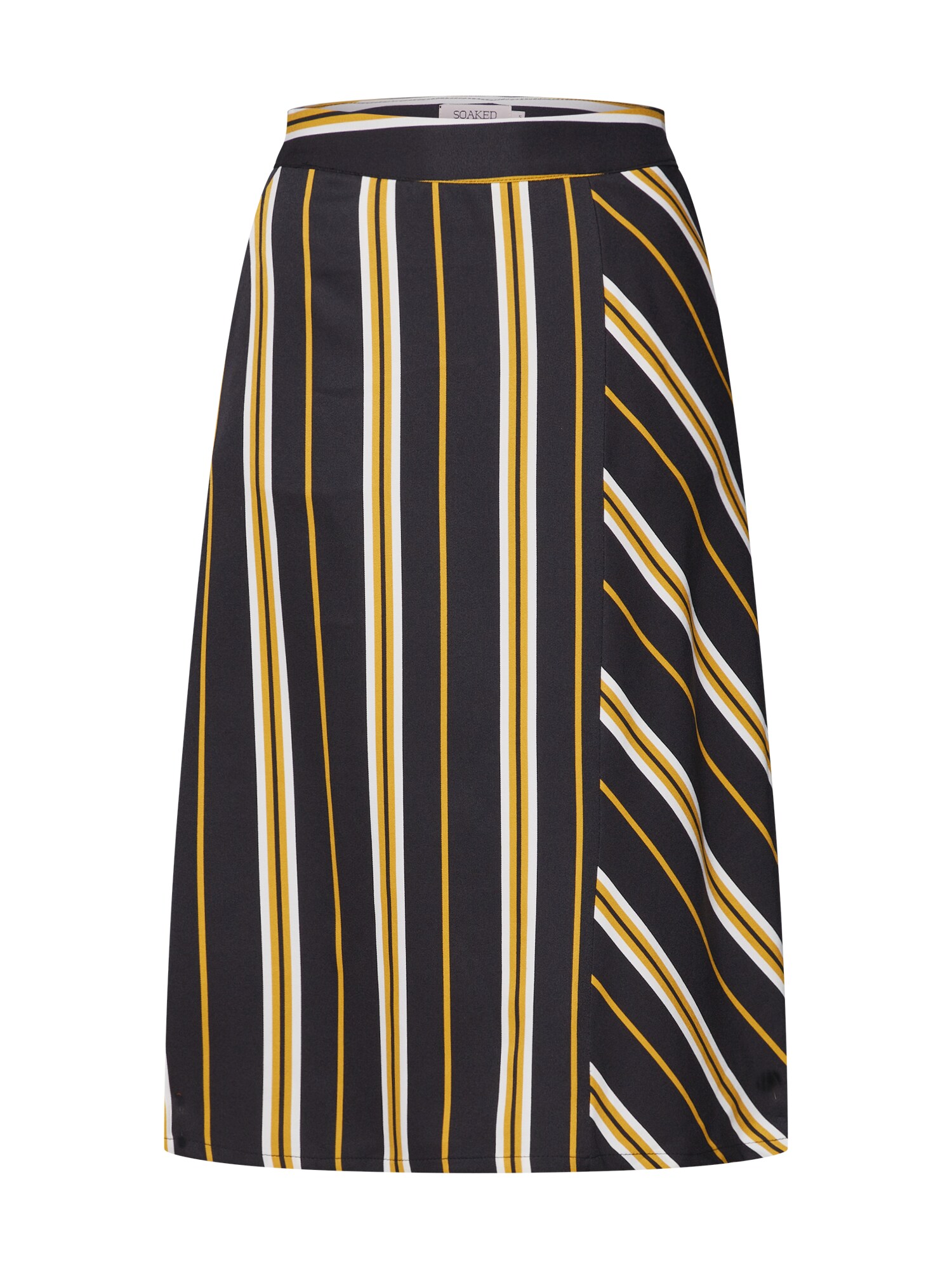 Soaked In Luxury Dames Rok Malia Skirt Creme Mosterd Zwart soaked in luxury kopen in de aanbieding
