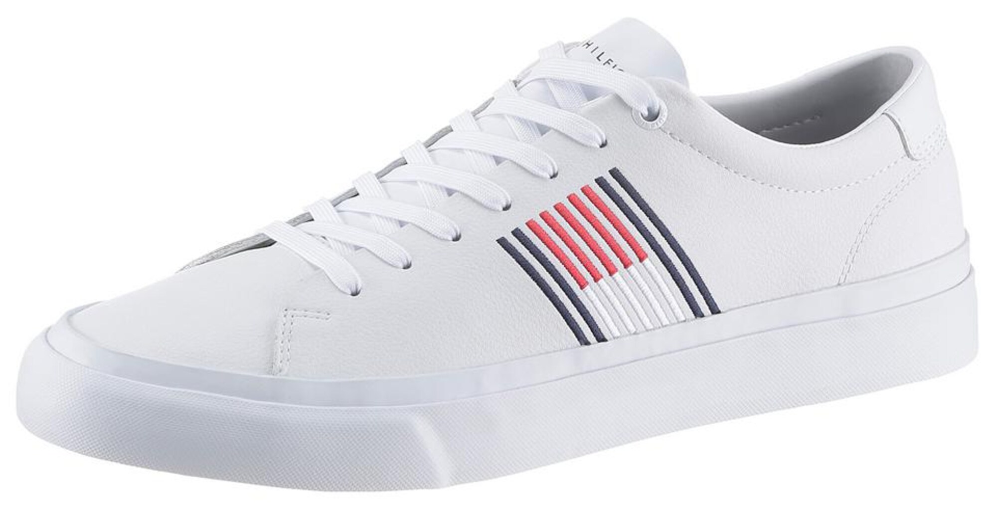 TOMMY HILFIGER Sportbačiai be auliuko 'LEON'  tamsiai mėlyna / balta / raudona