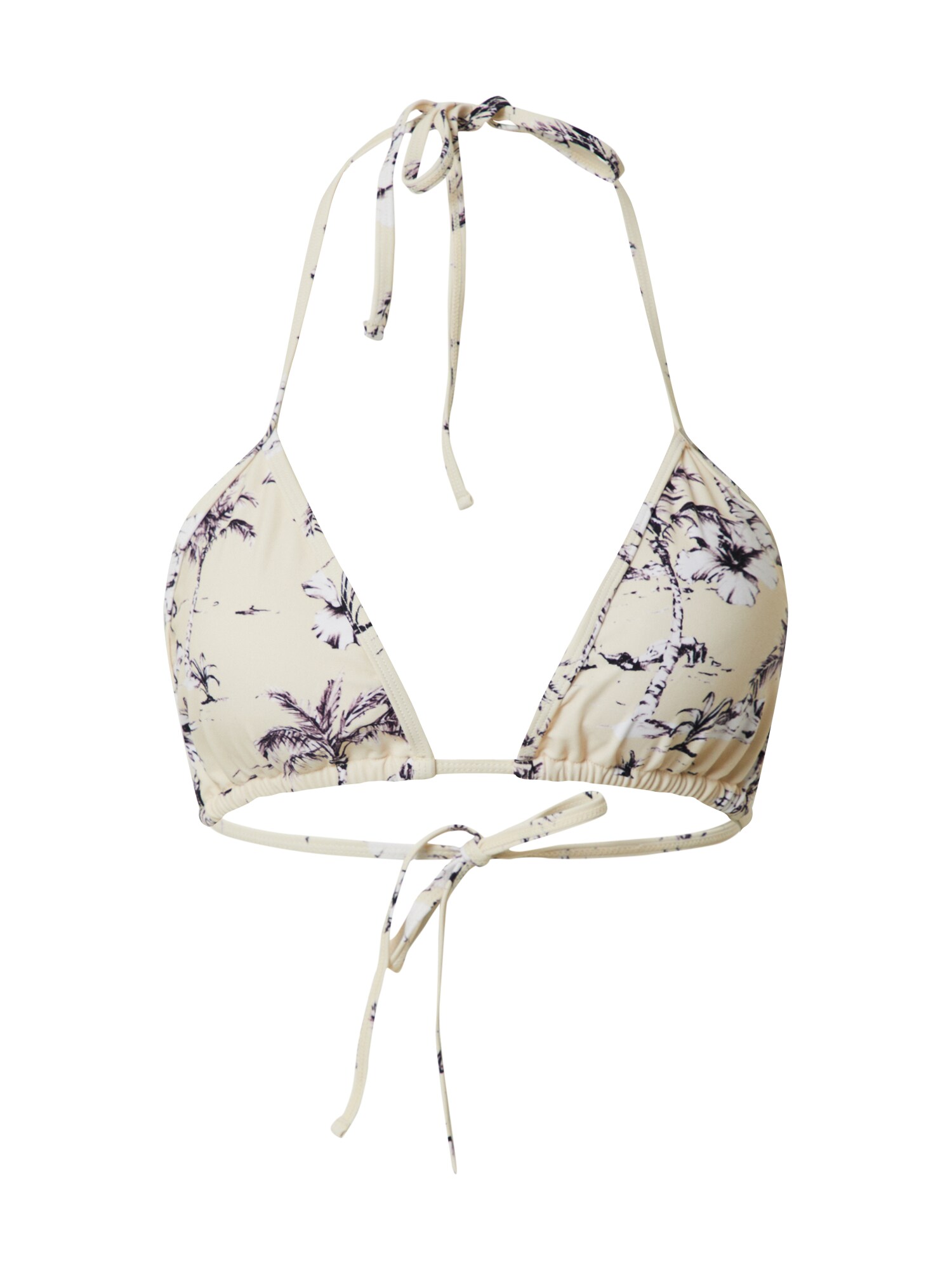 InWear Bikinio viršutinė dalis 'EbonyIW'  purpurinė / smėlio / pilka