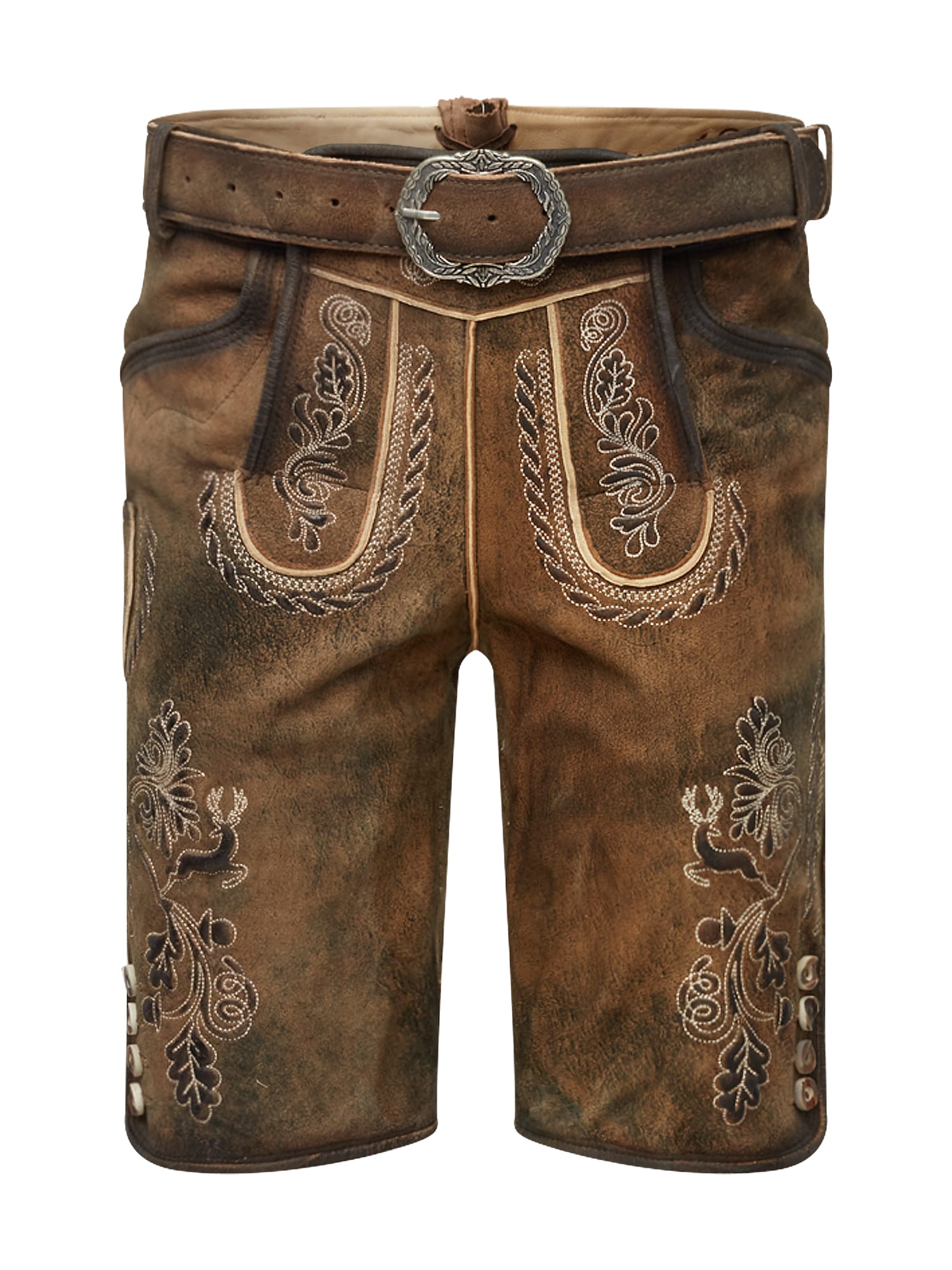 MARJO Kelnės su tradiciniais raštais 'Henry' ruda