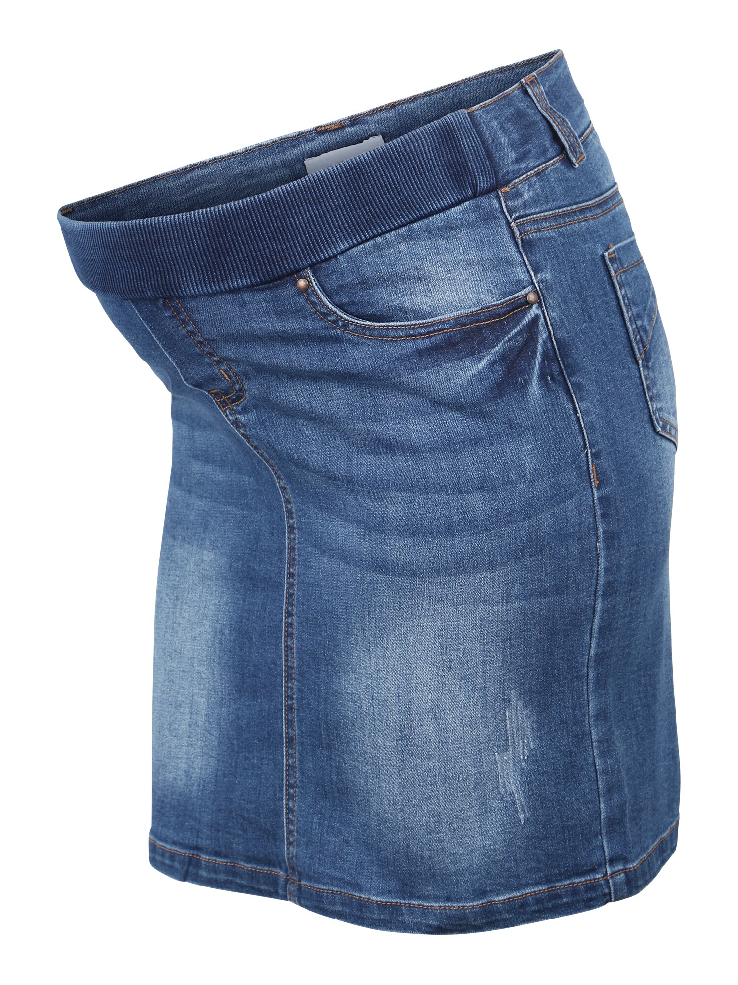 Mamalicious Dames Rok Montego Blauw Denim mamalicious kopen in de aanbieding