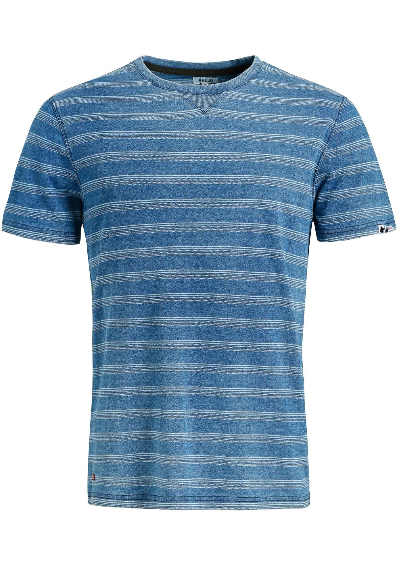 Khujo Heren Shirt Rugby Hemelsblauw Lichtblauw khujo kopen in de aanbieding