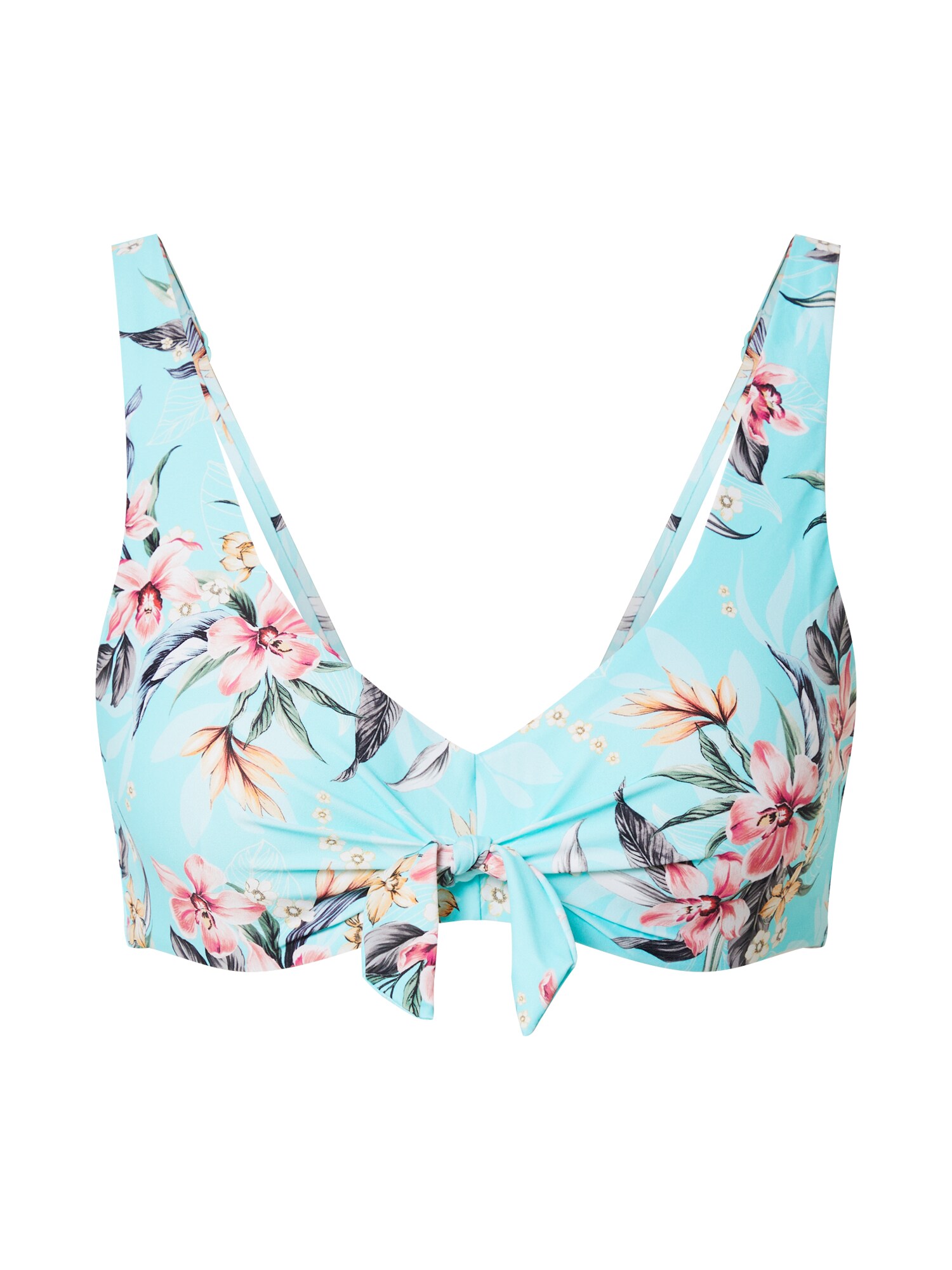 Hunkemöller Bikinio viršutinė dalis 'Bea Tropical'  šviesiai mėlyna / mišrios spalvos