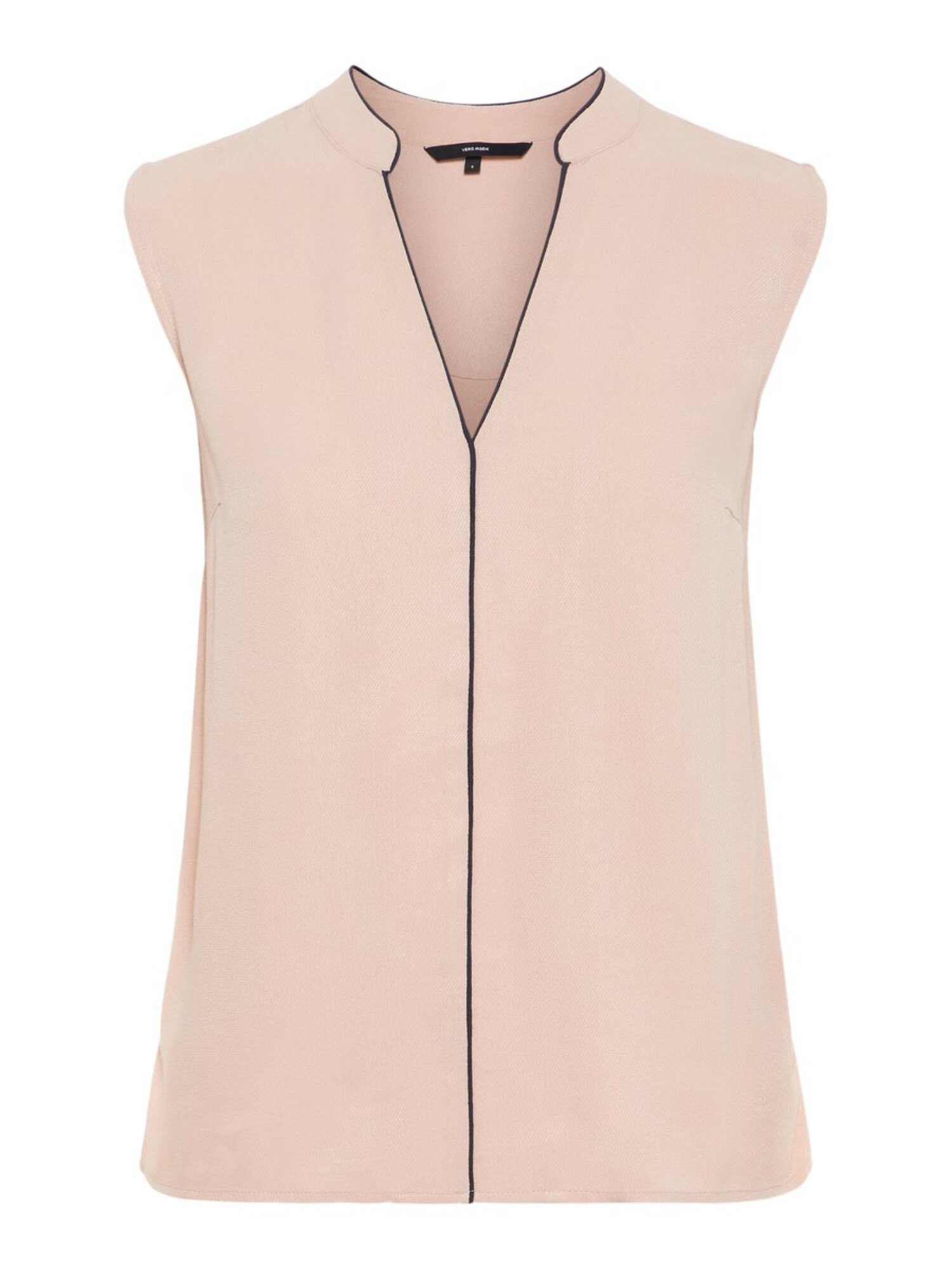 VERO MODA Midi Oberteil altrosa / schwarz