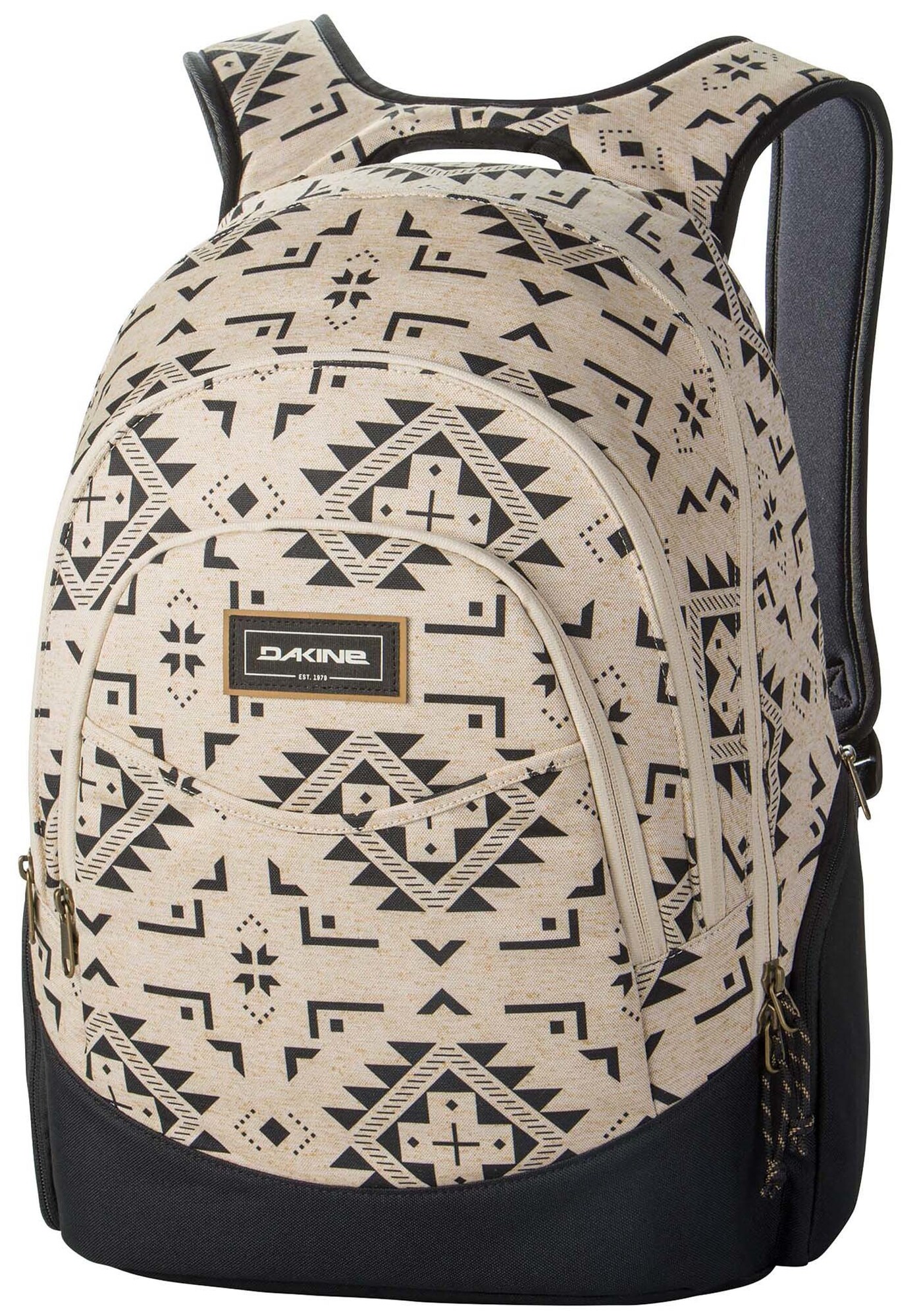 Dakine Dames Rugzak Prom Beige Zwart dakine kopen in de aanbieding