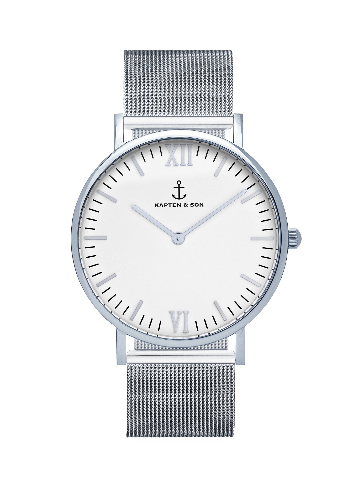 Kapten Son Dames Analoog Horloge Campus Zilver kapten son kopen in de aanbieding