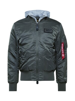 ALPHA INDUSTRIES Chaqueta de entretiempo 'MA-1 D-Tec'  gris basalto / rojo / blanco