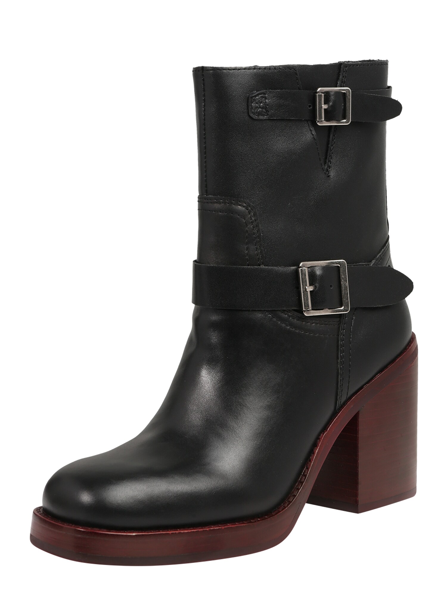 Jeffrey Campbell Auliniai batai su kulniuku  sidabrinė / juoda / ruda