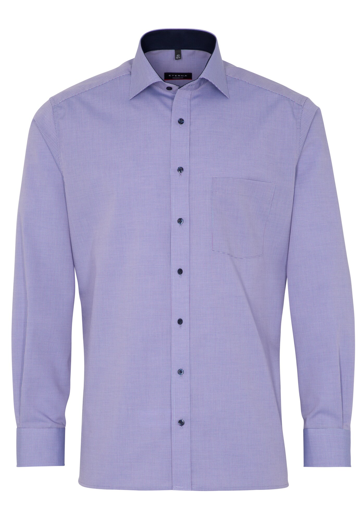 Eterna Heren Zakelijk Overhemd Sering Bessen Wit eterna kopen in de aanbieding