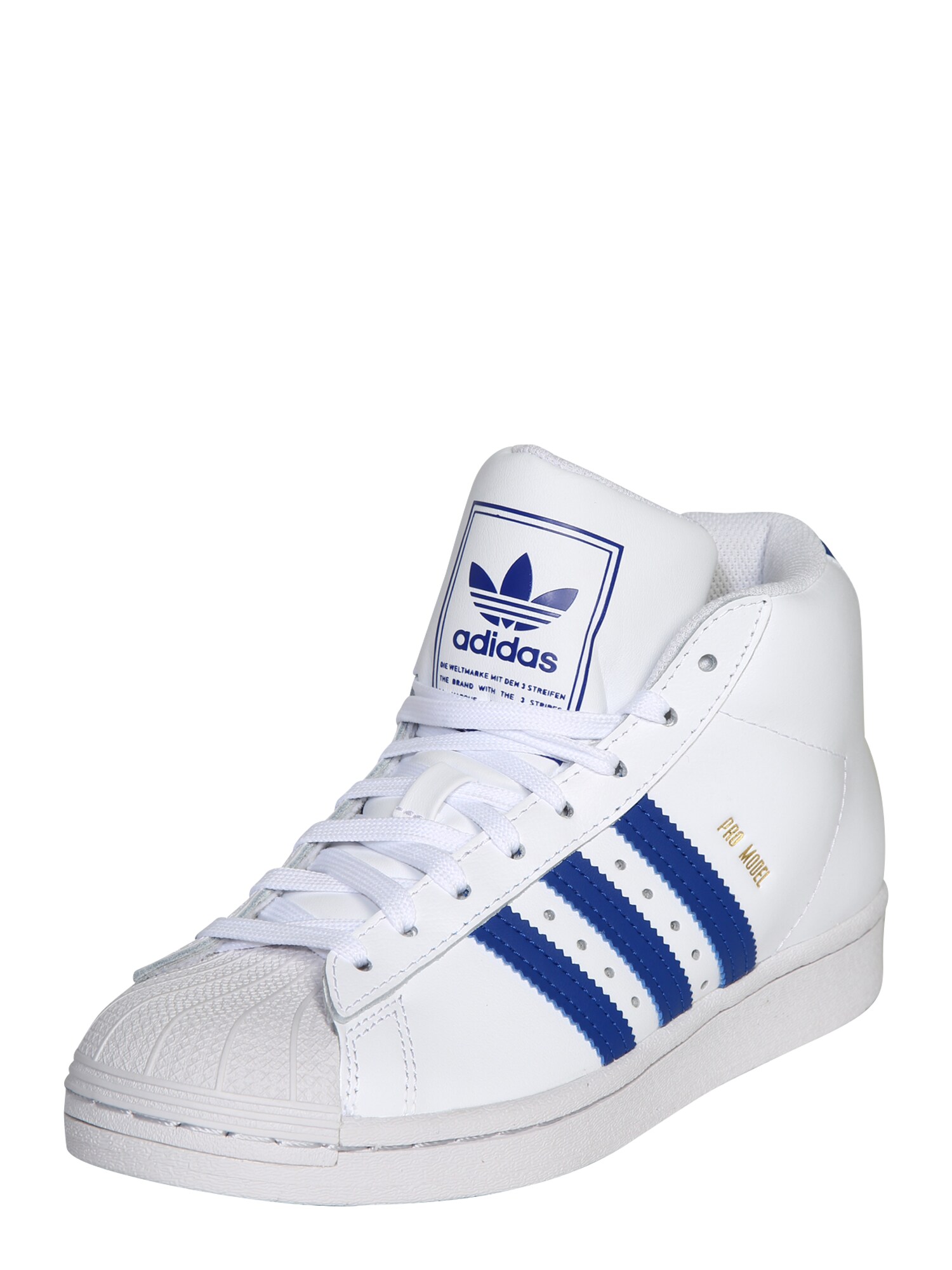 ADIDAS ORIGINALS Sportbačiai 'Pro Model J'  sodri mėlyna („karališka“) / balta
