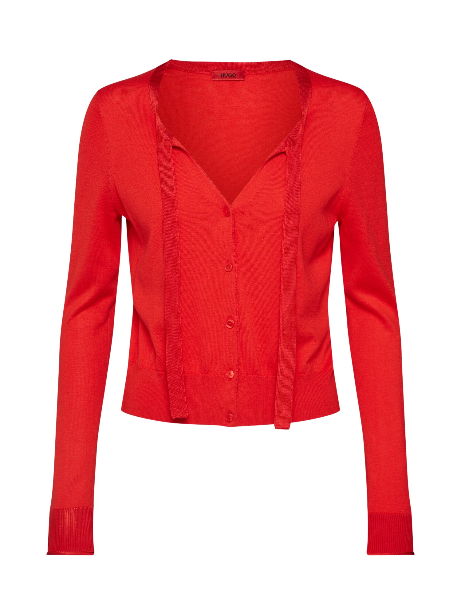 Hugo Dames Gebreid Vest Sotalia Rood hugo kopen in de aanbieding